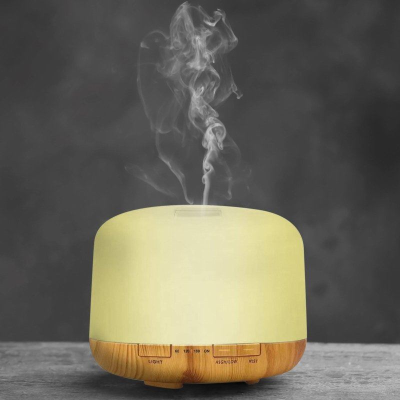 Aroma Diffuser With Wood Grain Base (USB) - skinChemists