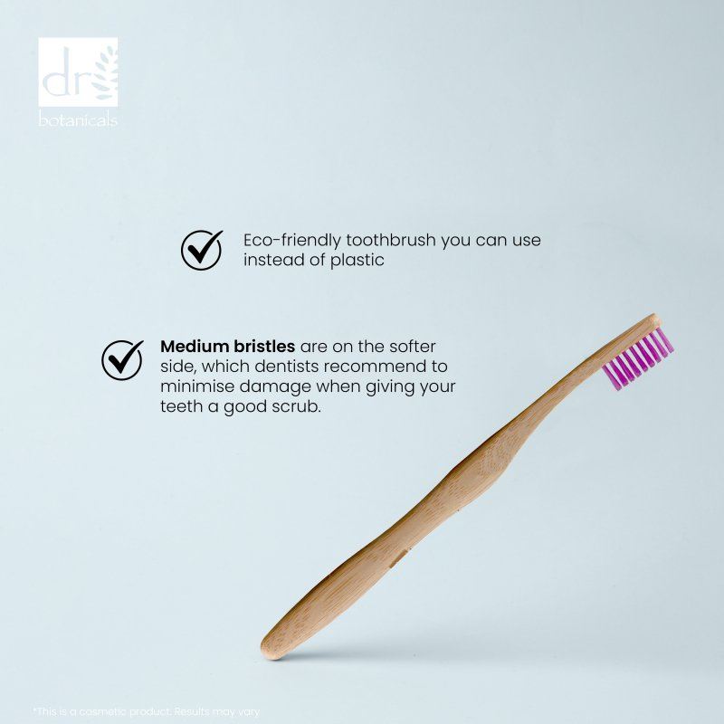 Bamboo Toothbrush Purple - skinChemists