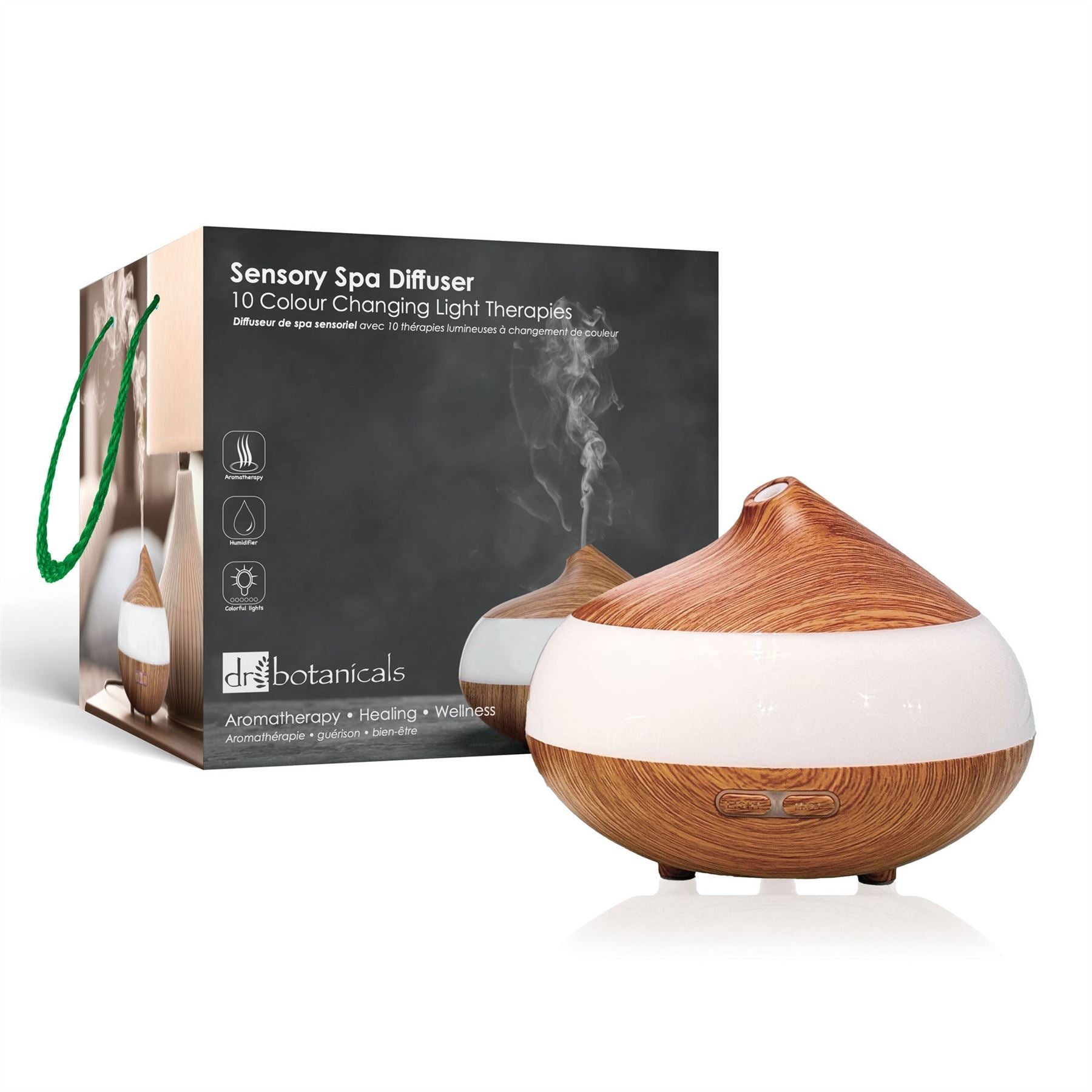 Bio-Balancing Wooden Aroma Digital Diffuser Clear Panel