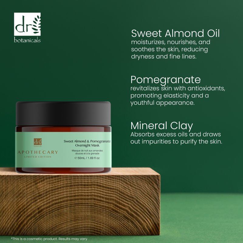 Sweet Almond & Pomegranate Overnight Mask 50ml - skinChemists