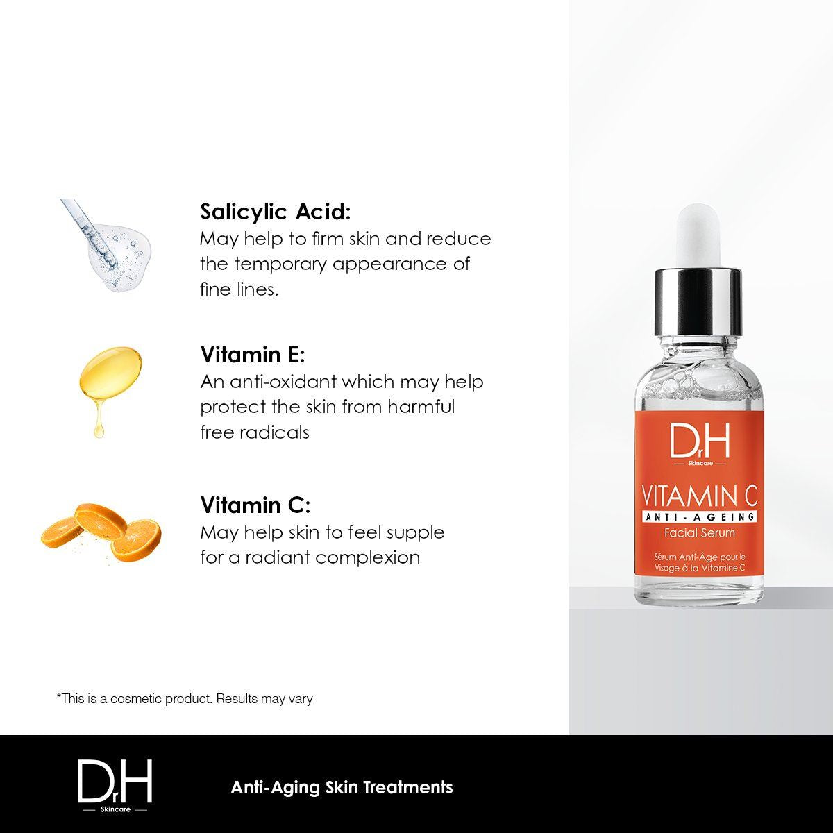 Anti-Aging Vitamin C Gesichtsserum 30 ml + Vitamin C Anti-Aging Nachtcreme 60 ml