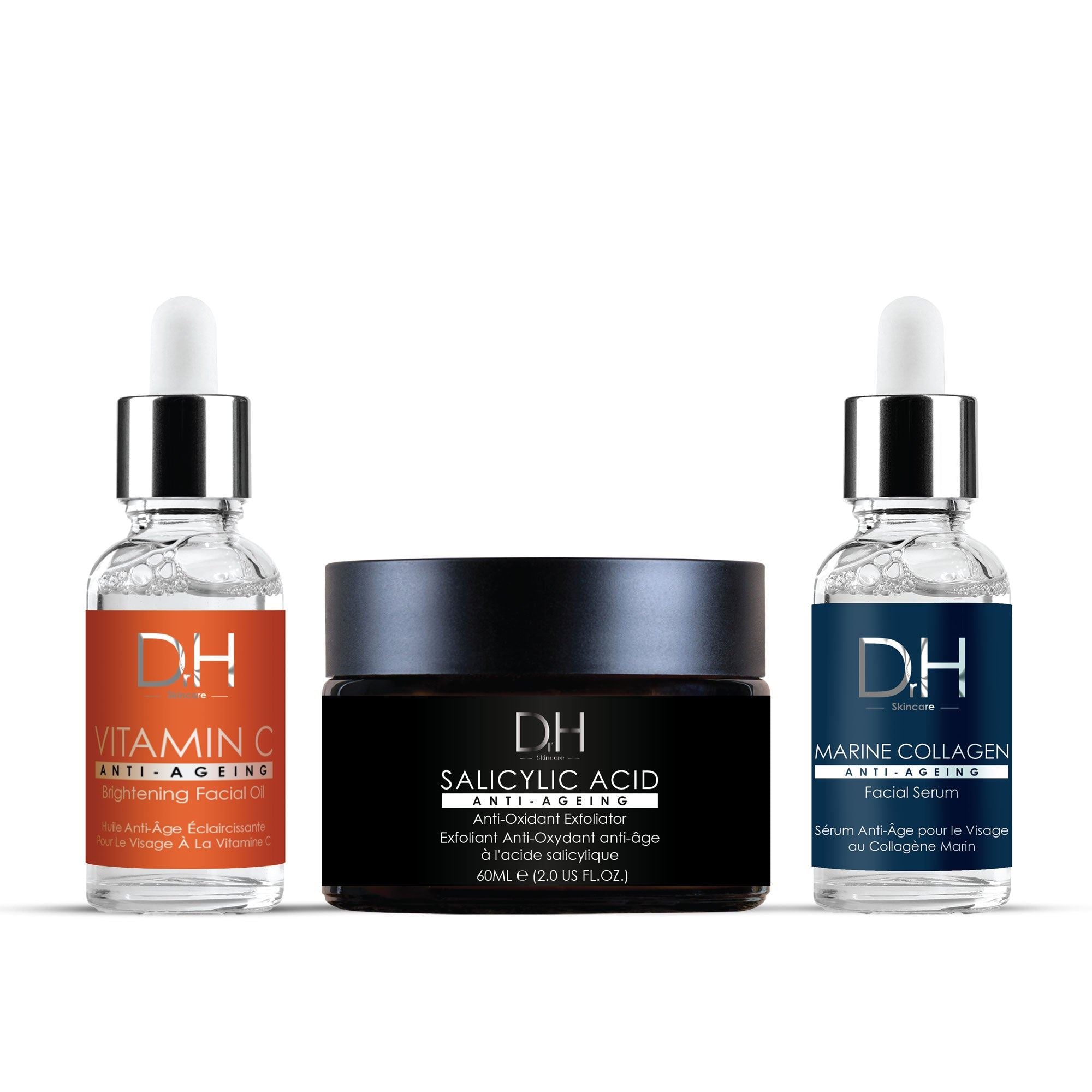 Pack de soins quotidiens anti-âge pour la peau