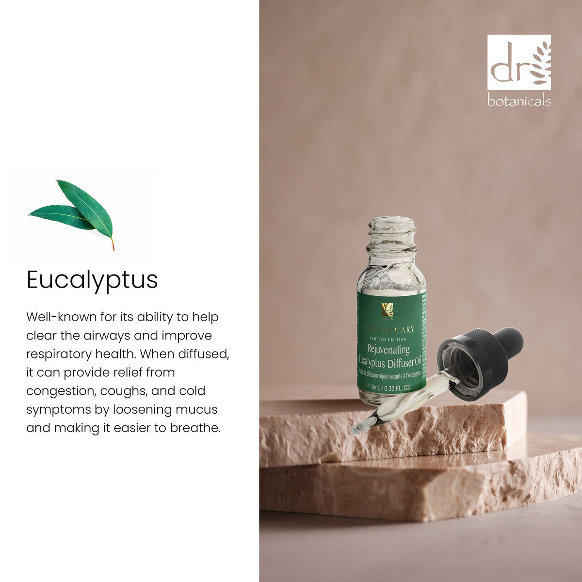 Dr Botanicals Premium 5 In 1 Aromatherapy Rejuvenating Eucalyptus + Captivating Rose Diffuser Kit - skinChemists