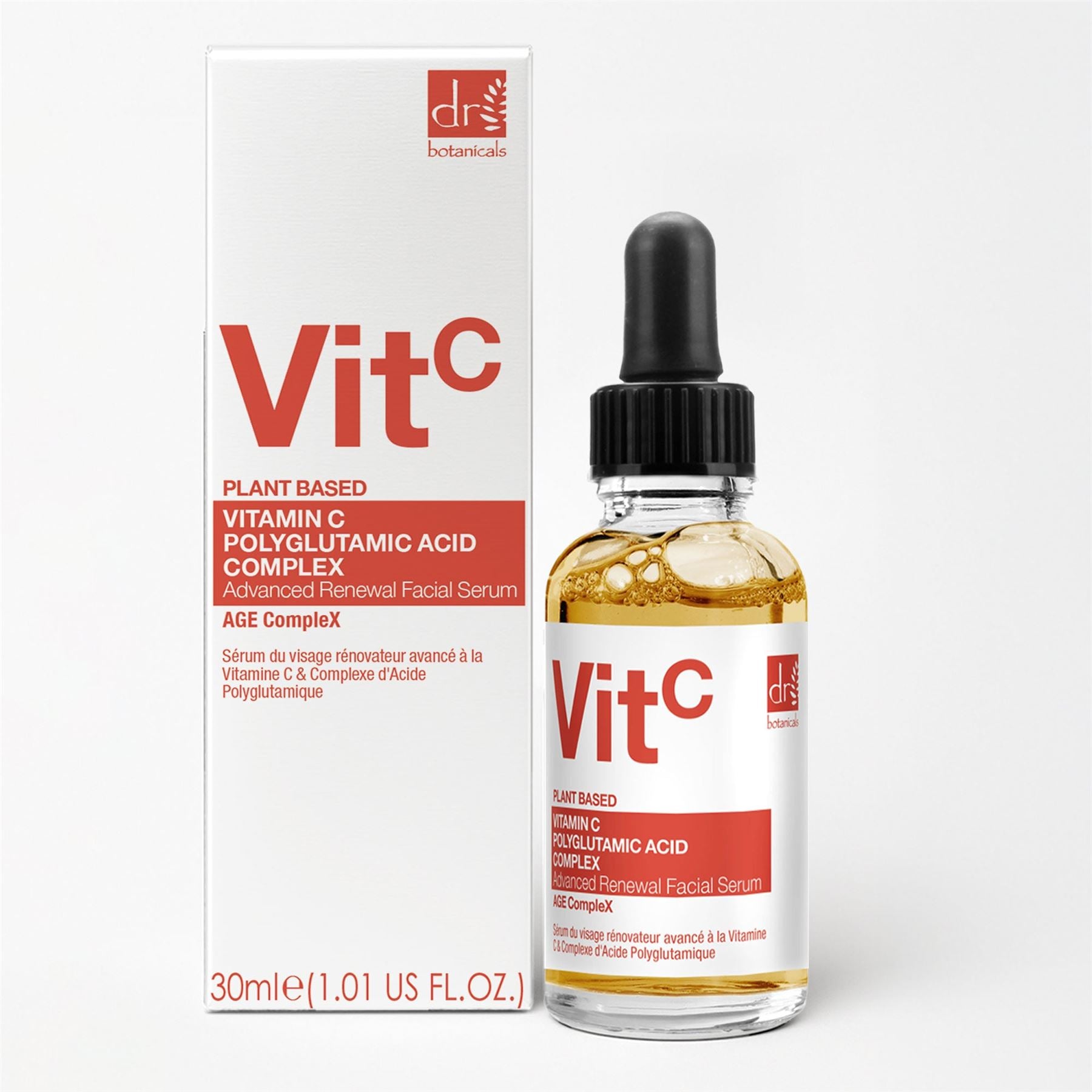 Vitamin C 3% & Polyglutamic Acid Complex 1% & Brightening Facial Serum 30ml