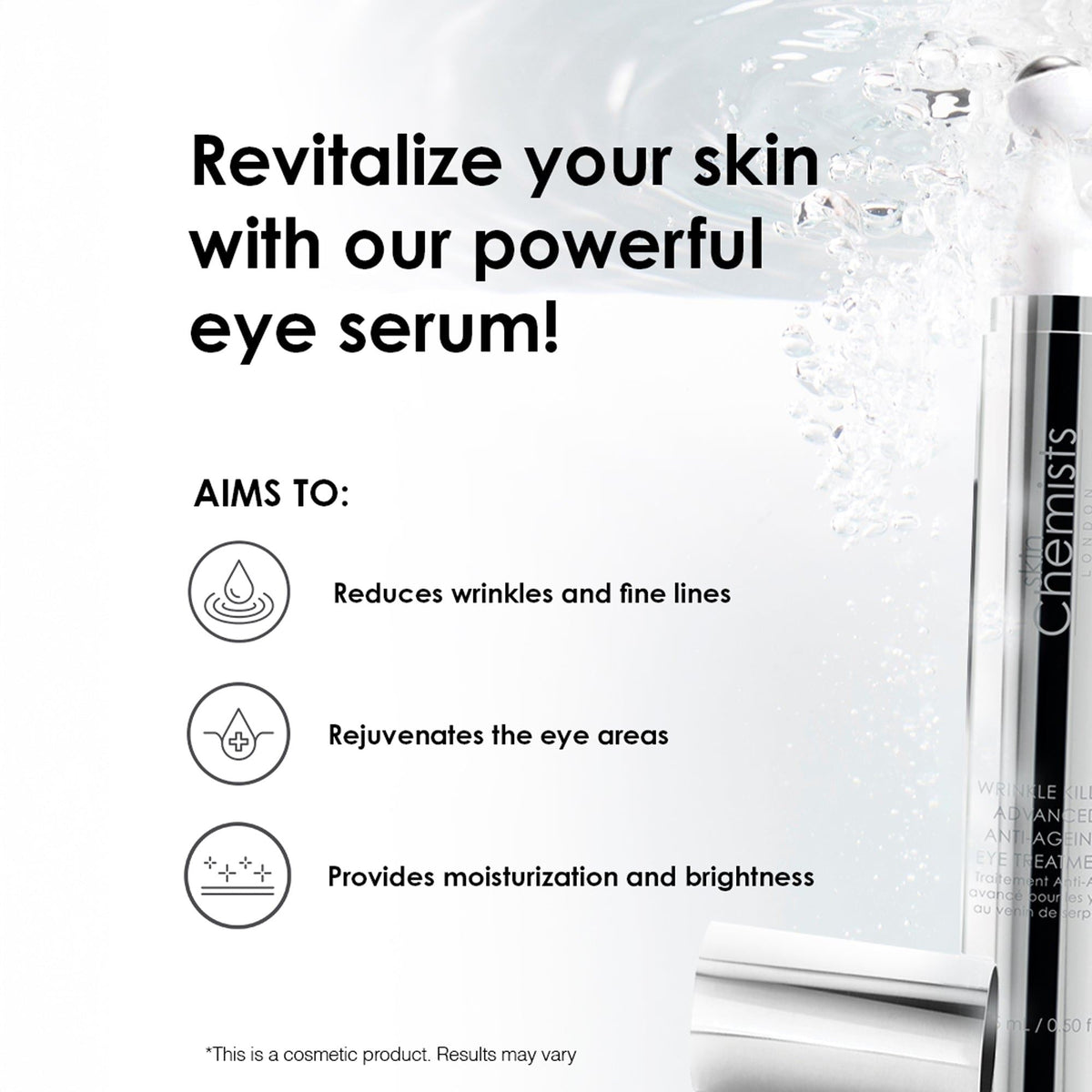 Wrinkle Killer Anti-Ageing Eye Treatment 15ml - skinChemists