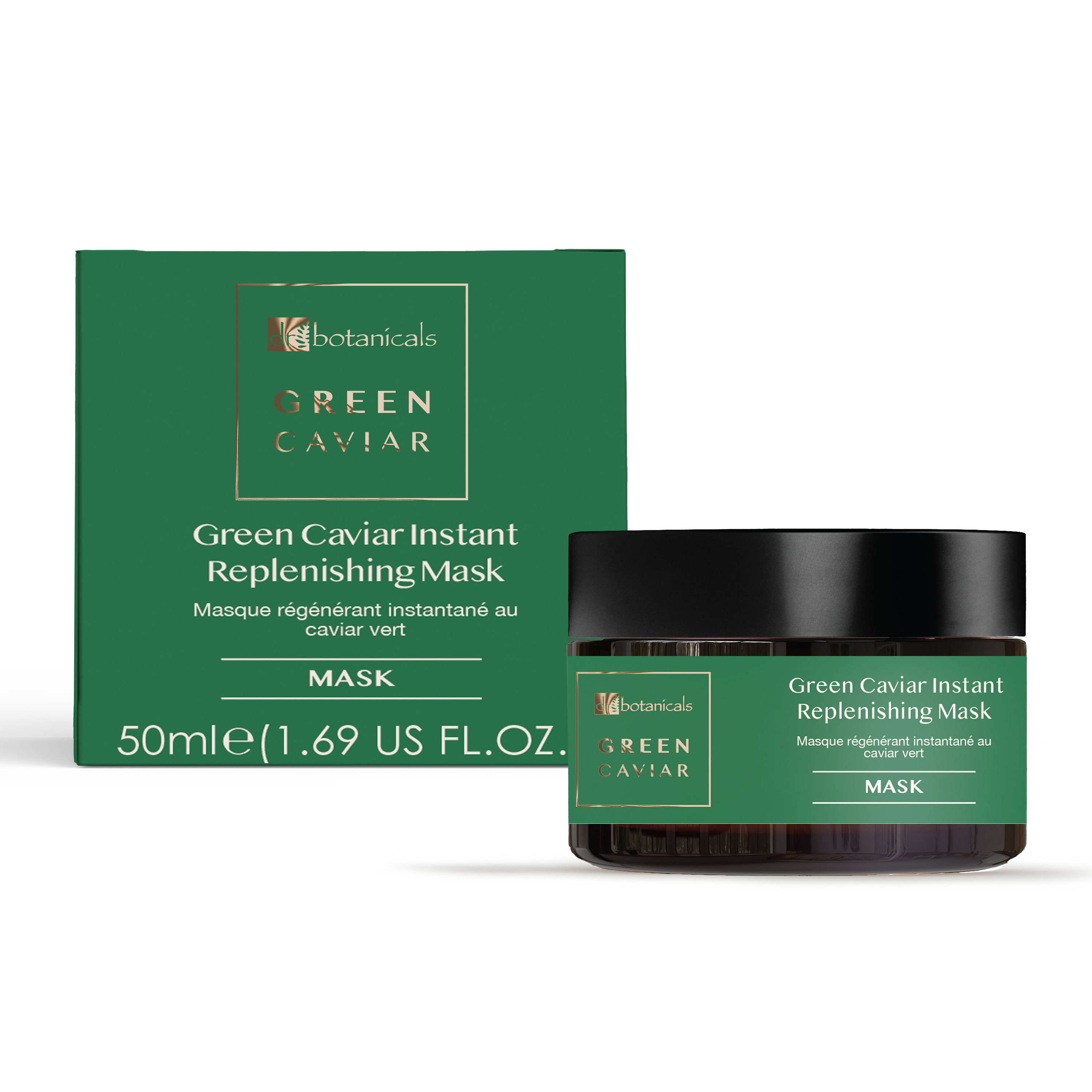 Sérum au caviar vert, crème de nuit et masque