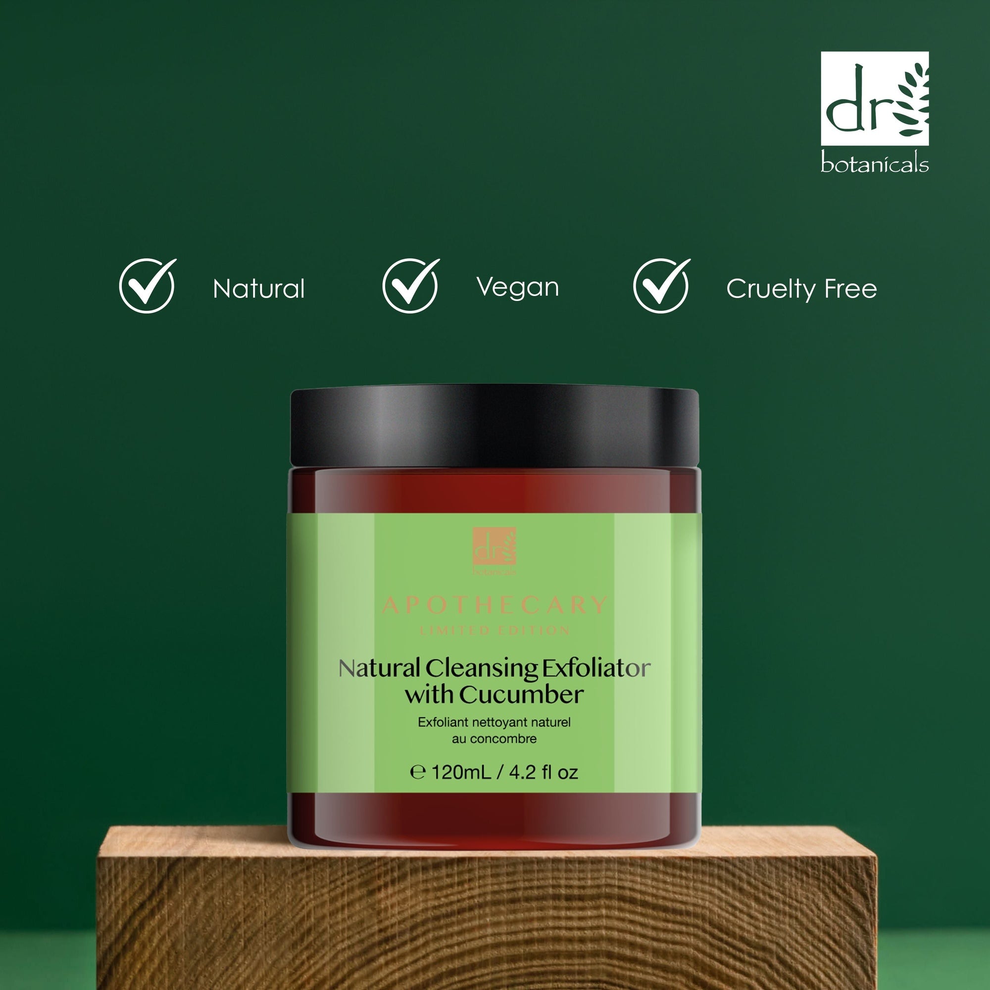 Exfoliant nettoyant naturel au concombre 120 ml