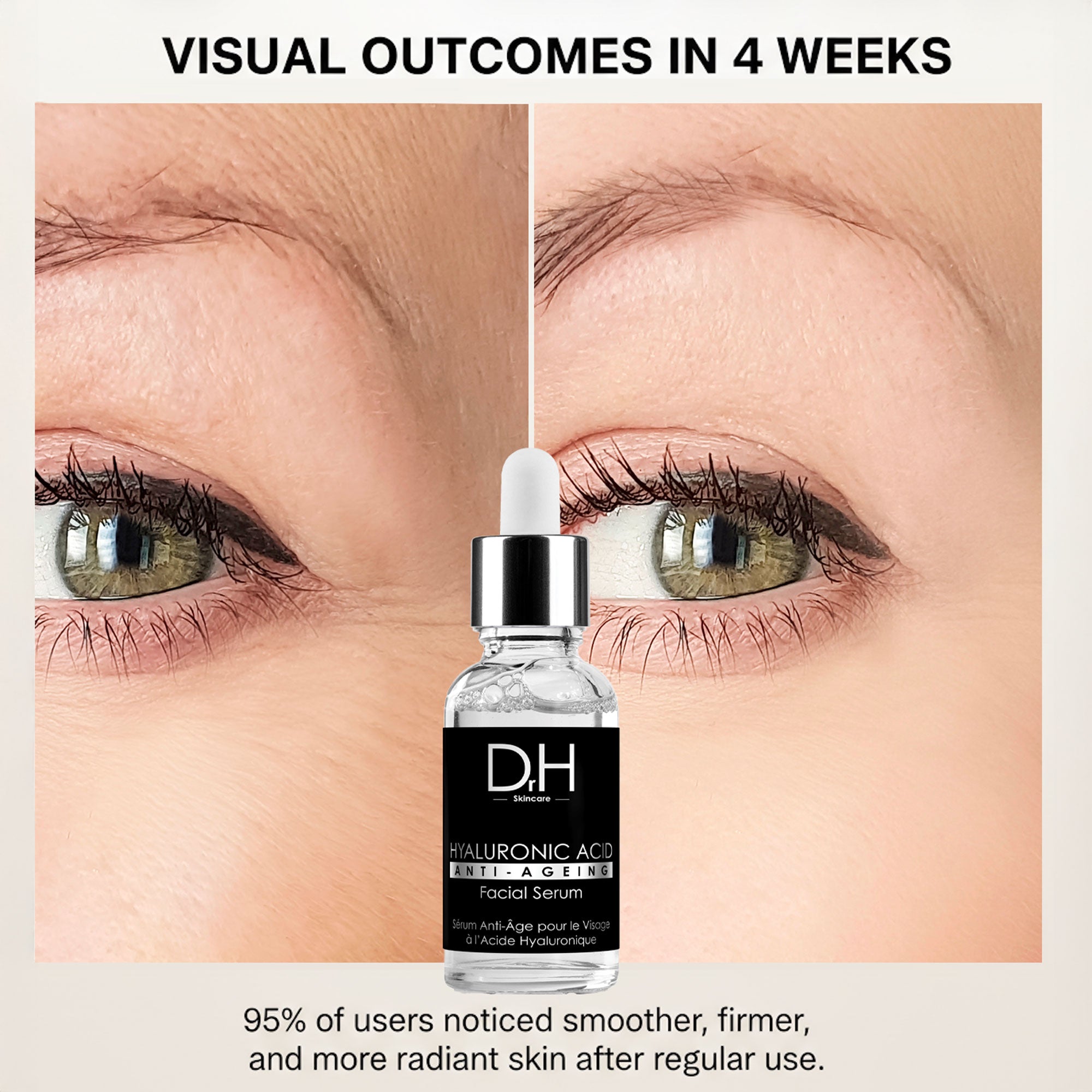 Sérum visage anti-âge à l'acide hyaluronique 30 ml