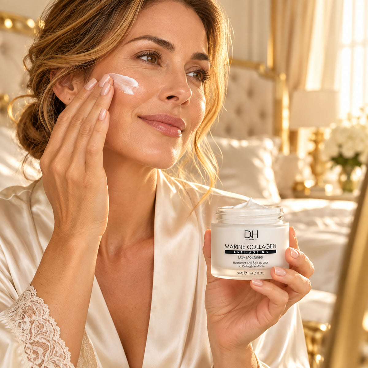 Crema idratante antietà da giorno al collagene marino, 50ml