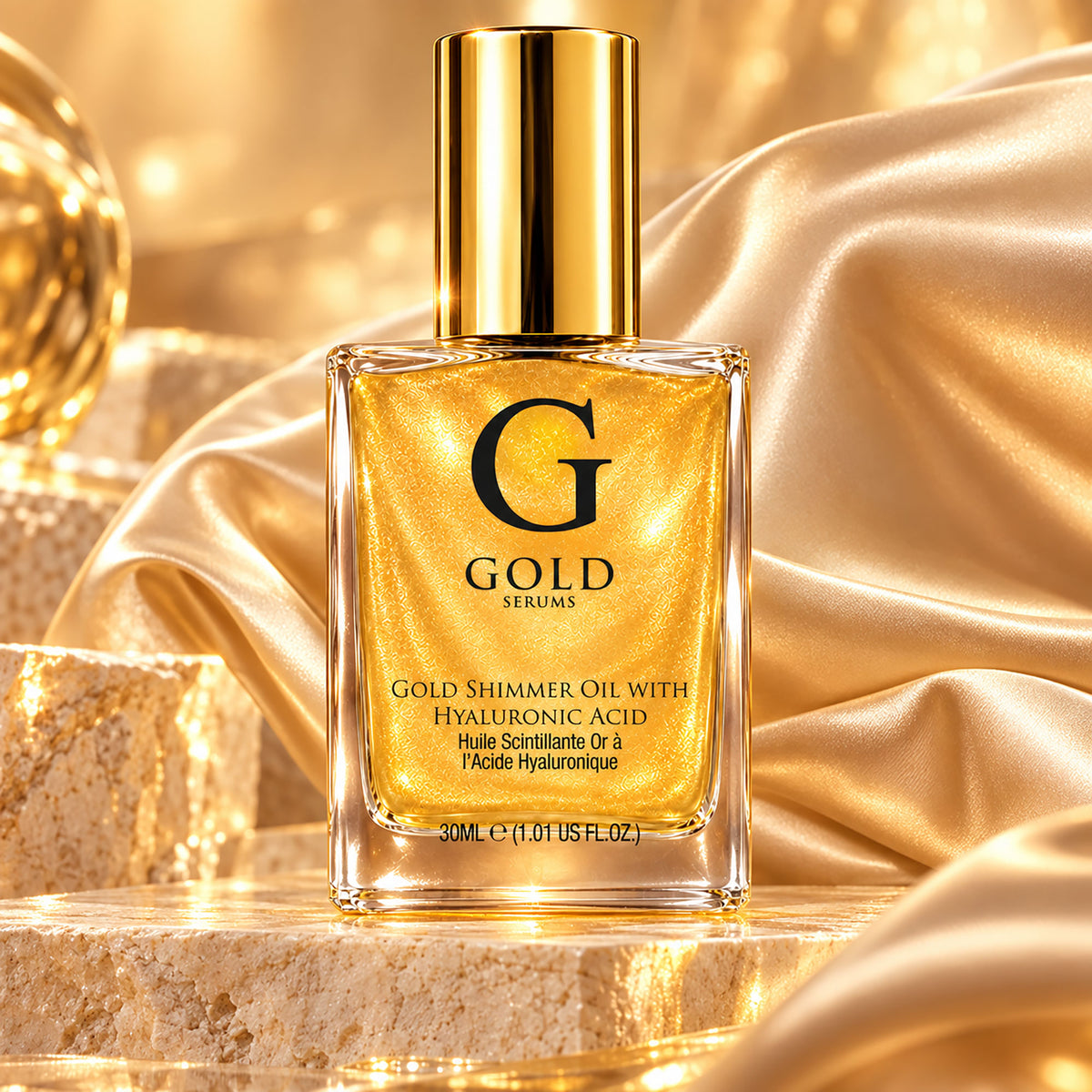 Gold-Schimmeröl mit Hyaluronsäure 30ml