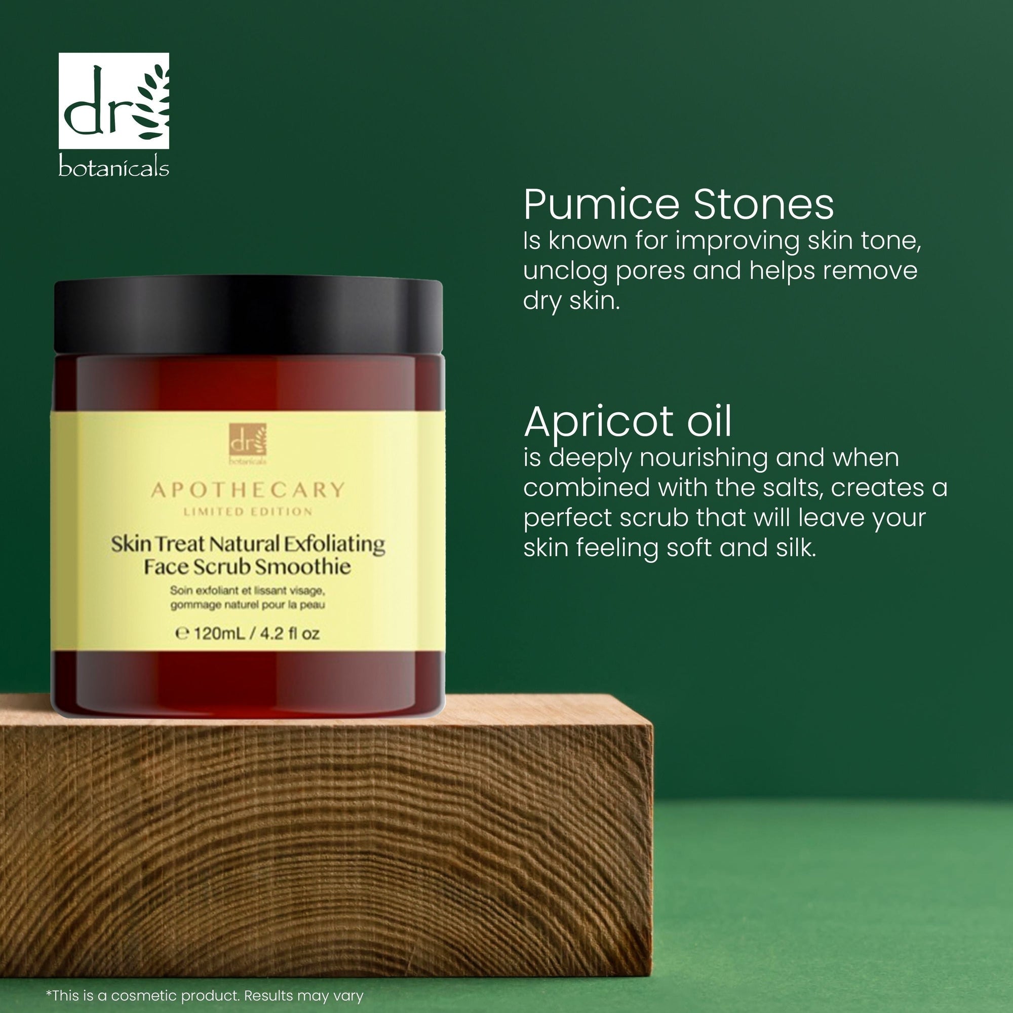 Skin Treat Natürliches Peeling-Gesichts-Smoothie 120ml Doppel-Sparpackung