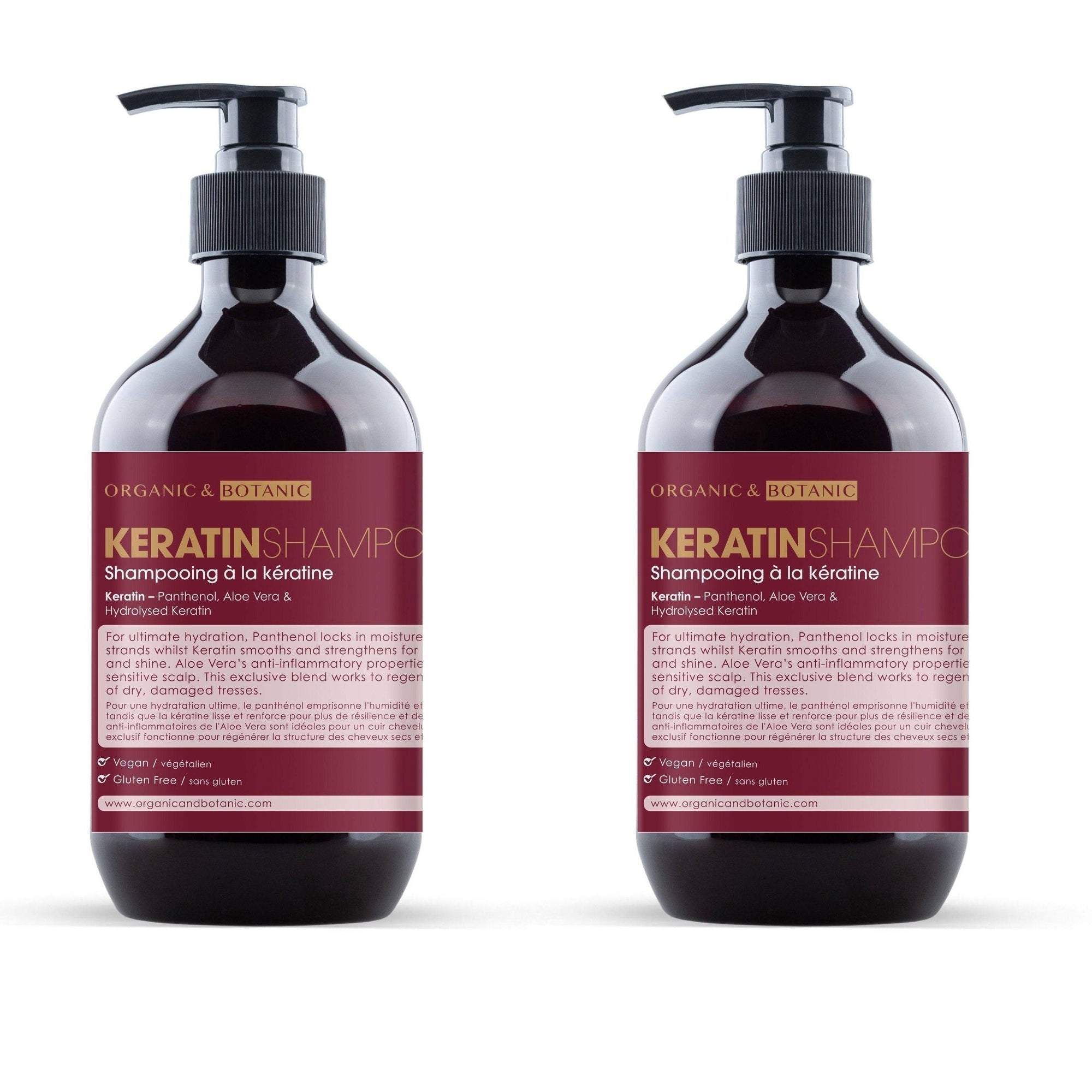 Keratin Shampoo 500ml x 2 Duo Pack