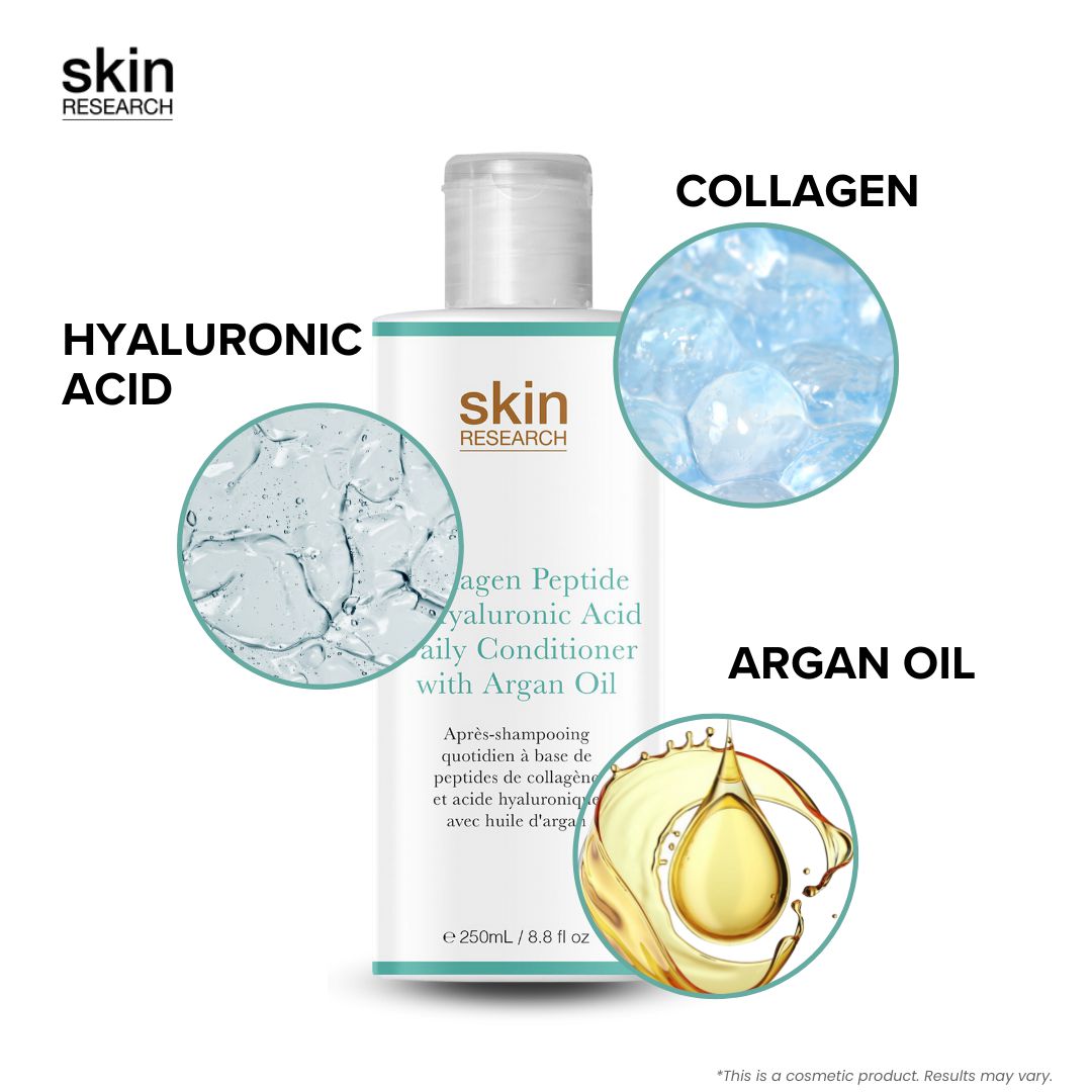 Collagen Peptide & Hyaluronic Acid Daily Conditioner with Argan Oil 250ml Twin Value Savings Pack