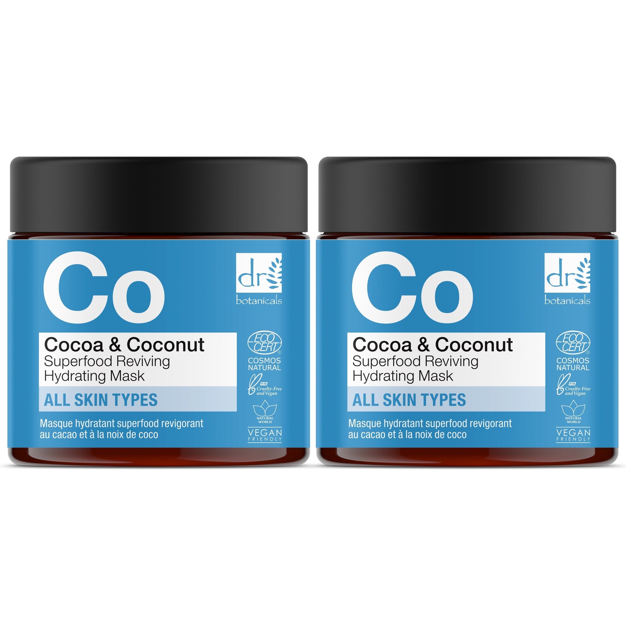 Cocoa & Coconut Superfood Reviving Hydrating Mask 60ml x 2 Duo Pack