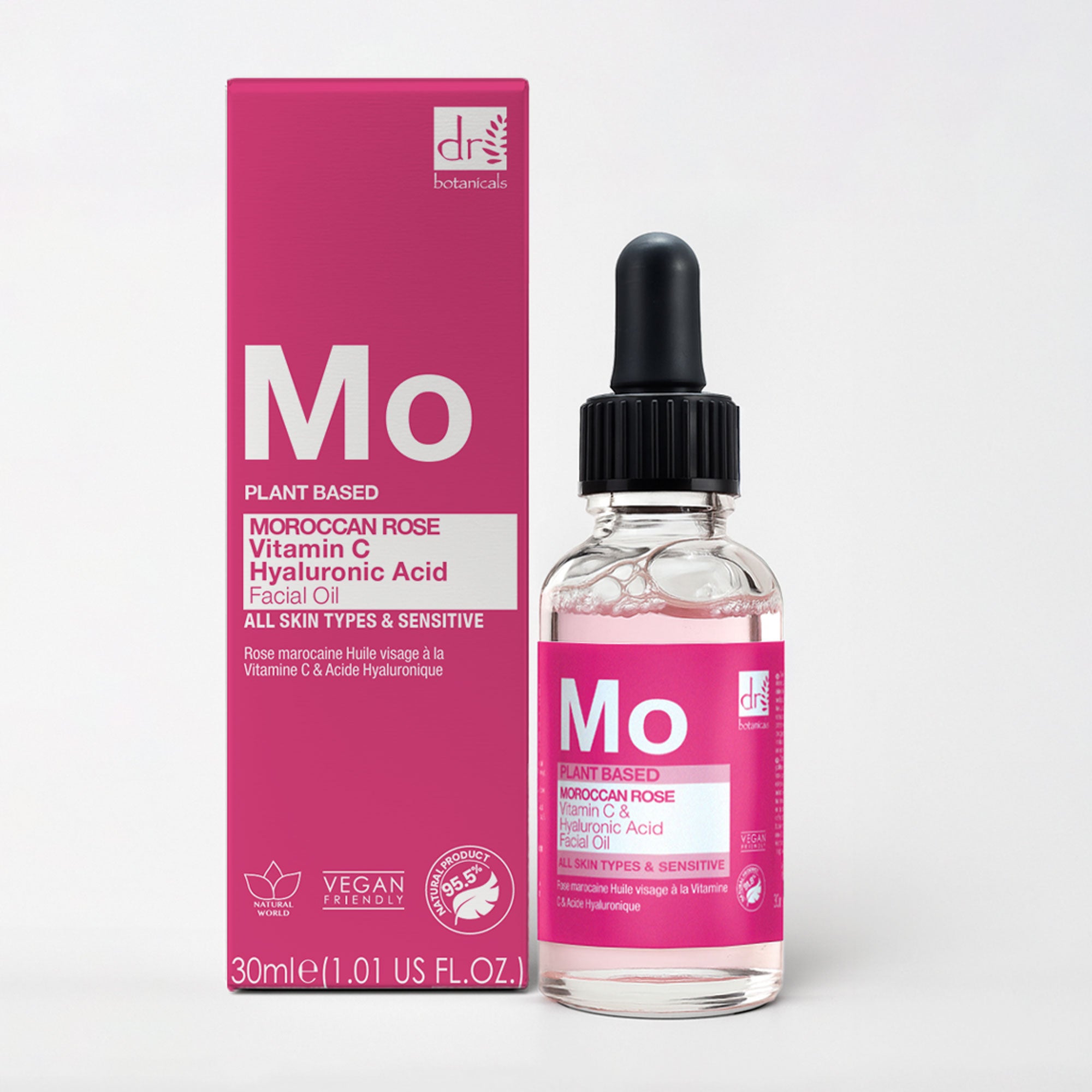 Moroccan Rose Facial Oil with Hyaluronic Acid & Vitamin C 30ml