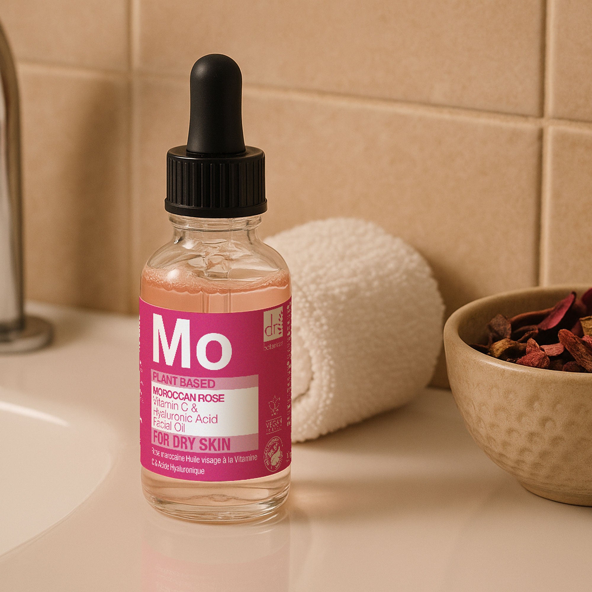 Moroccan Rose Facial Oil with Hyaluronic Acid & Vitamin C 30ml