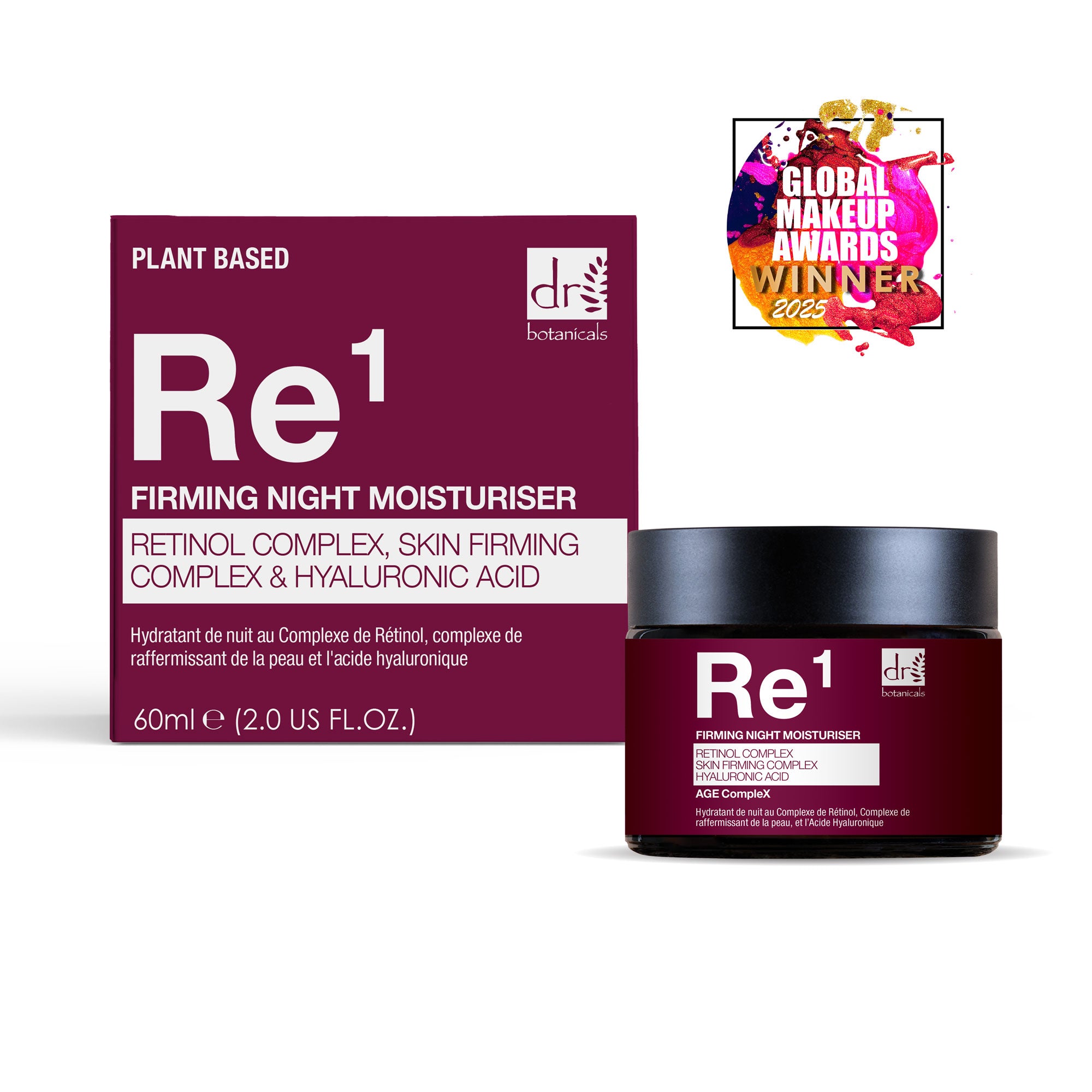Retinol Complex 1%, Skin Firming Complex 1% & Hyaluronic Acid 1% Night Moisturiser 60ml