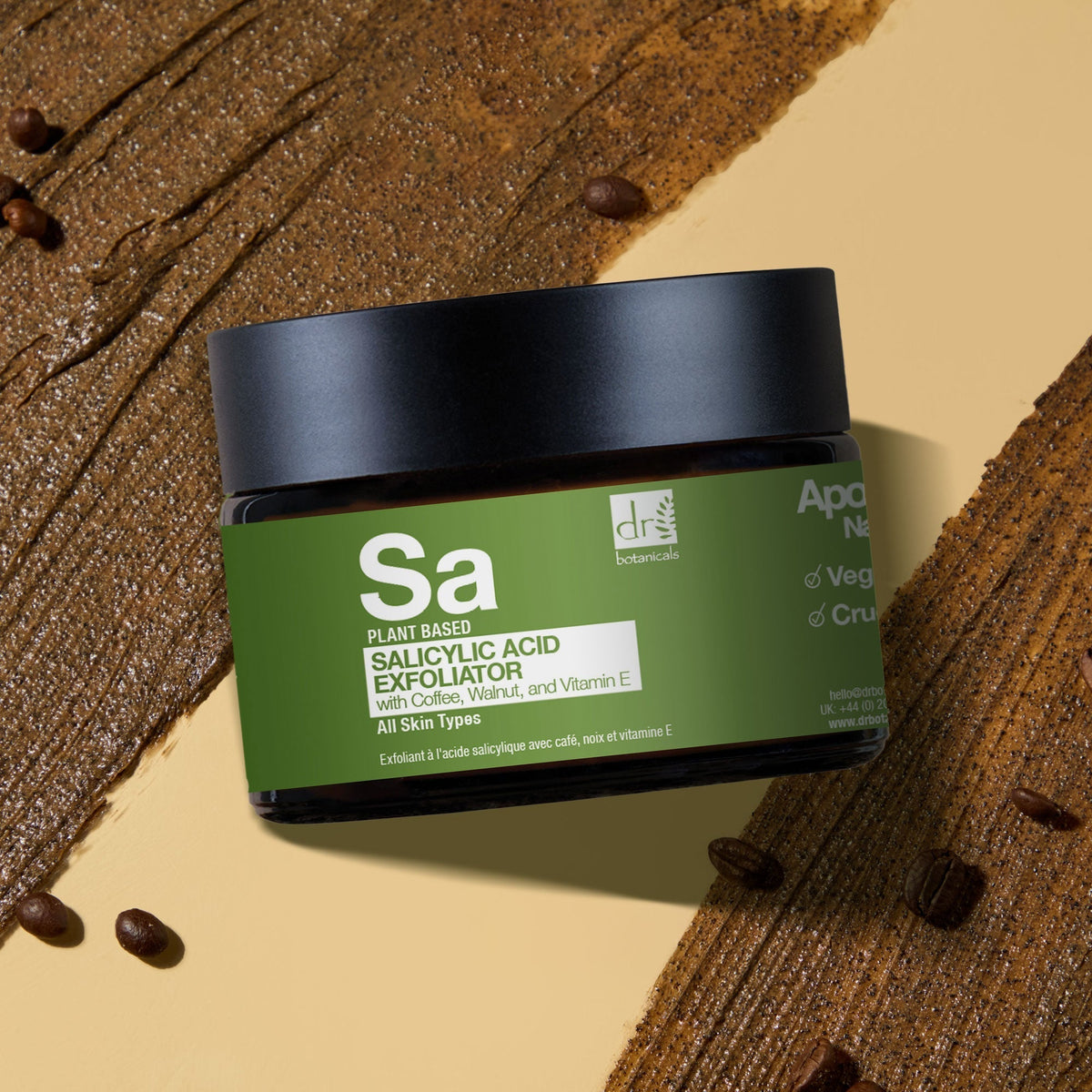 Salicylic Acid Exfoliator with Coffee, Walnut & Vitamin E 60ml - skinChemists