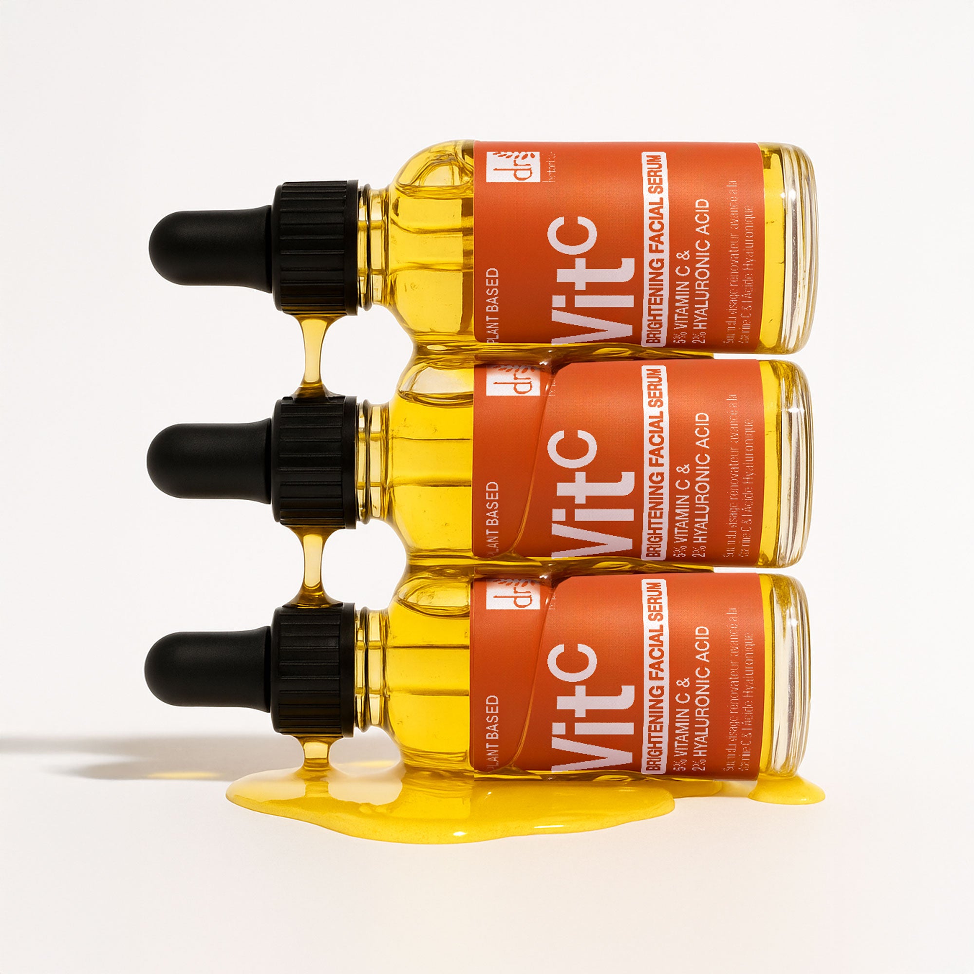 Brightening Facial Serum with 5% Vitamin C & 2% Hyaluronic Acid – 30ml