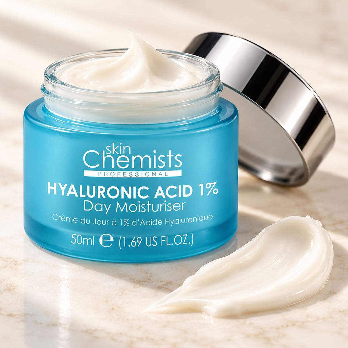 Crema hidratante de día con ácido hialurónico 1% 50ml