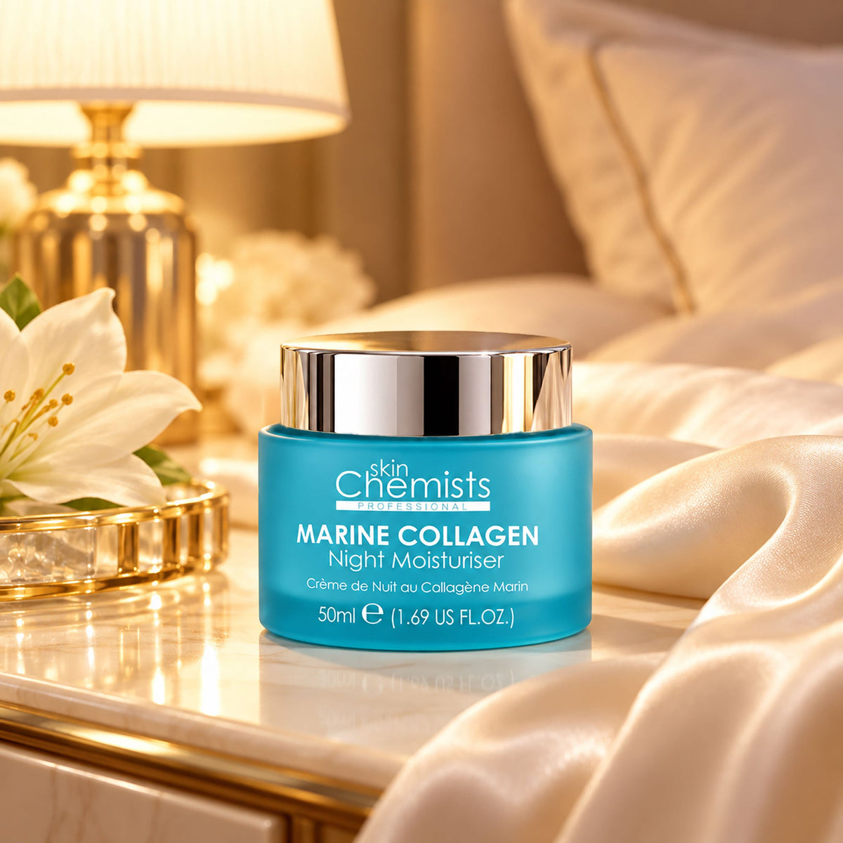 Crema hidratante de noche de colágeno marino 50ml