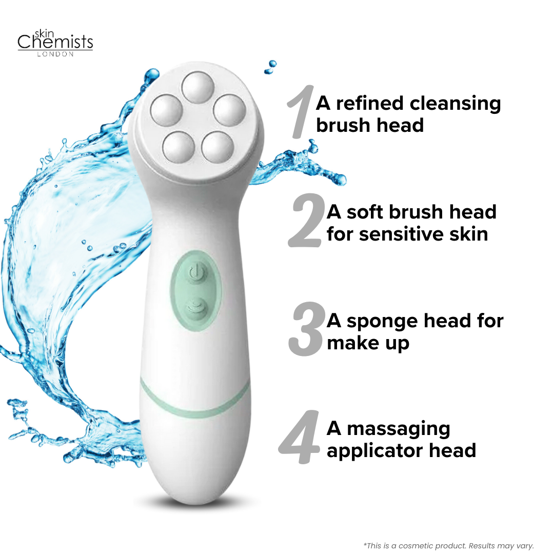 Advanced Facial & Body Cleansing Brush - 4 Heads x 2 Duo Pack