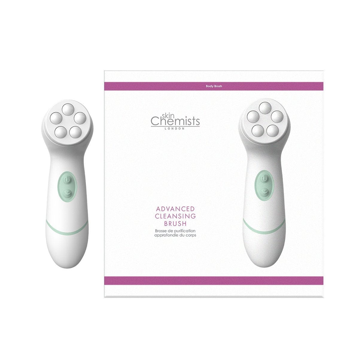 Advanced Facial & Body Cleansing Brush - 4 Heads x 2 Duo Pack