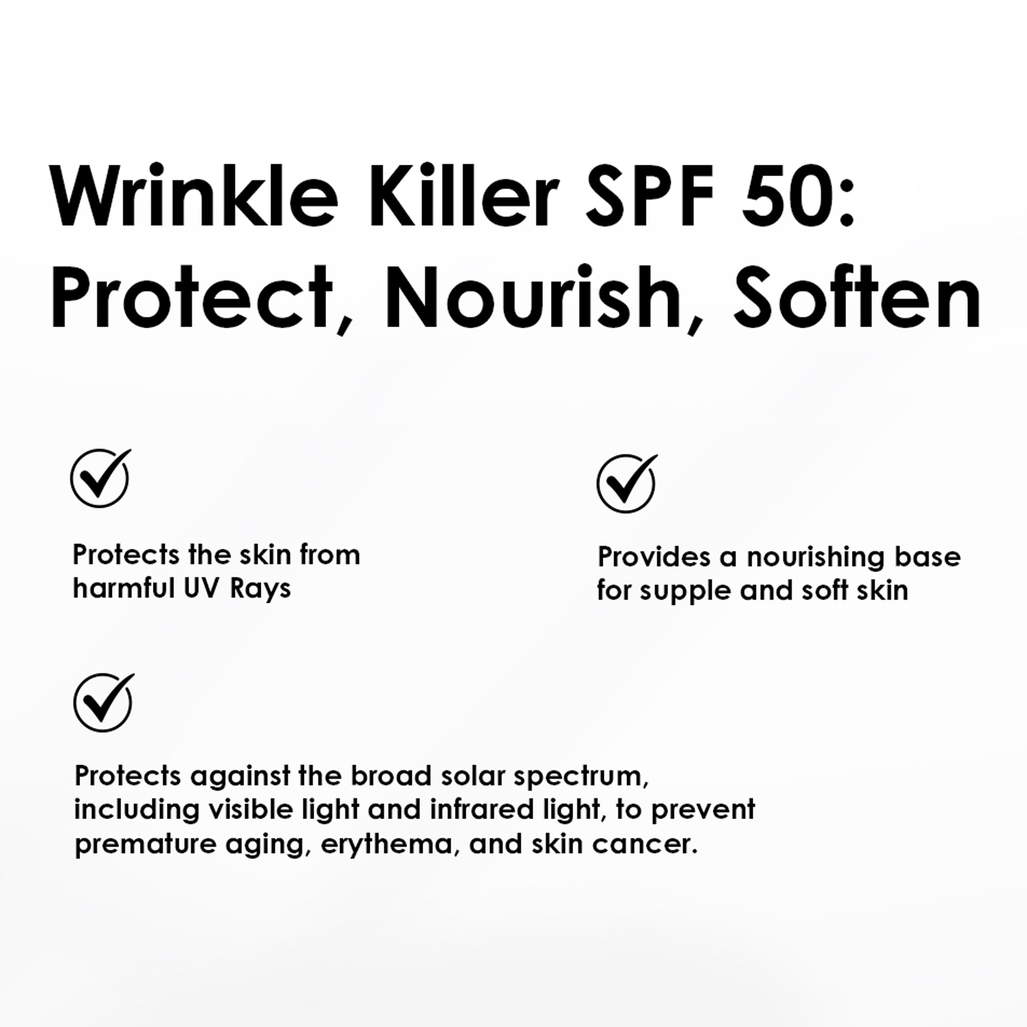 Wrinkle Killer Sun Protection Day Moisturiser SPF 50 60ml x 2 Duo Pack