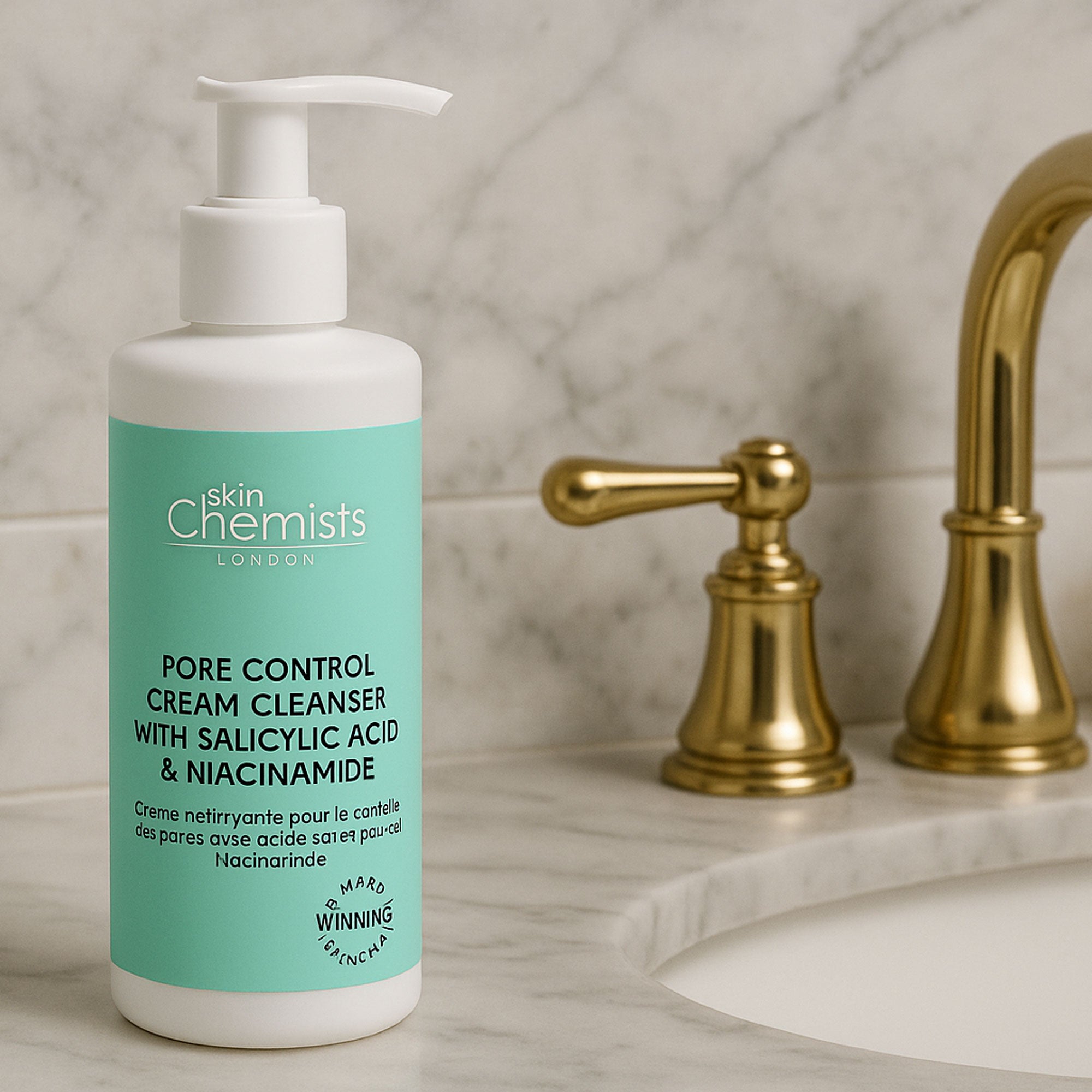 Pore Control Cream Cleanser with Salicylic Acid & Niacinamide 200ml
