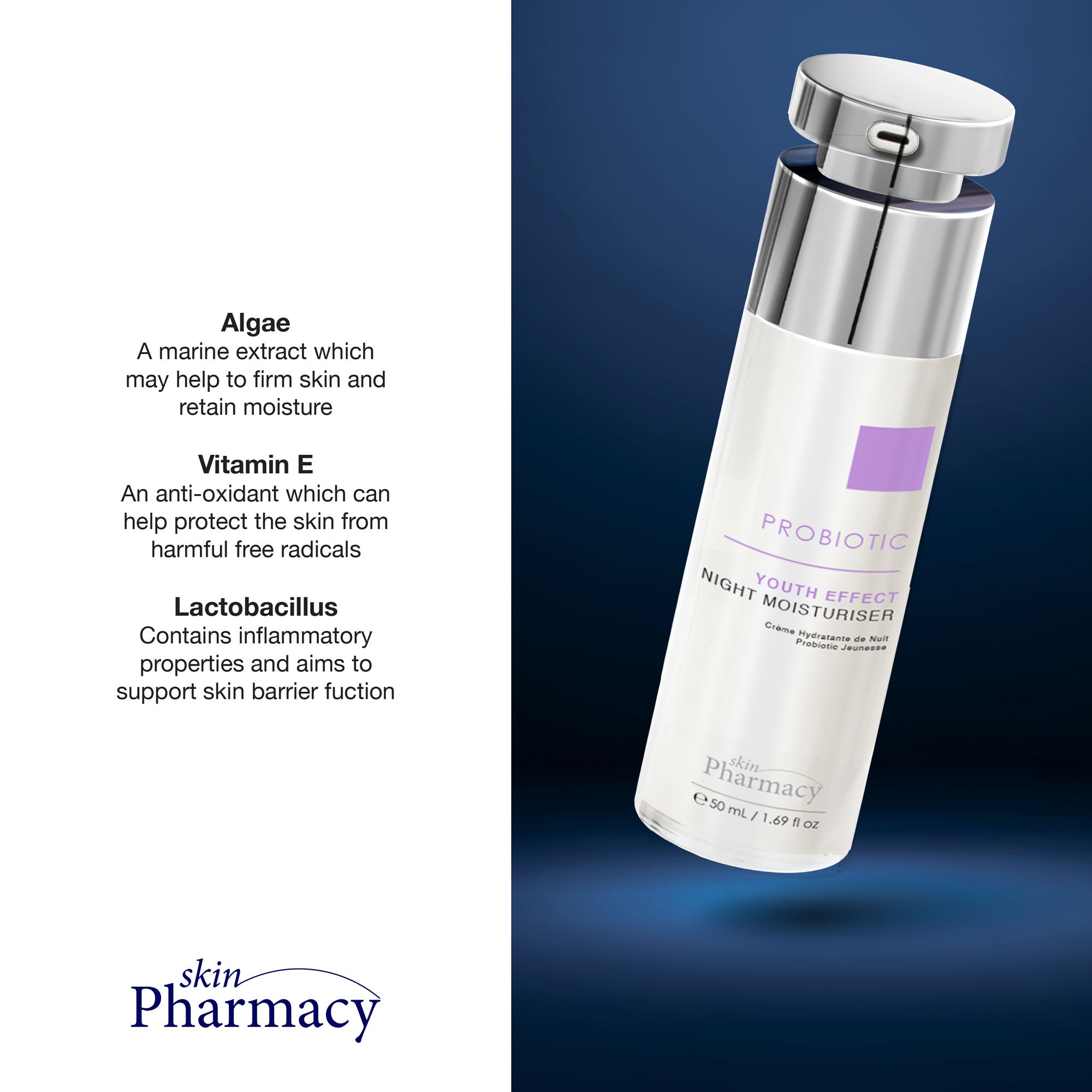 Probiotic Youth Effect Night Moisturiser 50ml x 2 Duo Pack