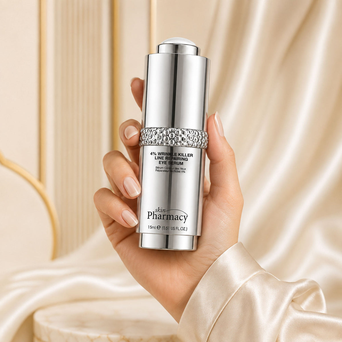 Siero contorno occhi riparatore delle rughe e antietà 4% Wrinkle Killer, 15ml