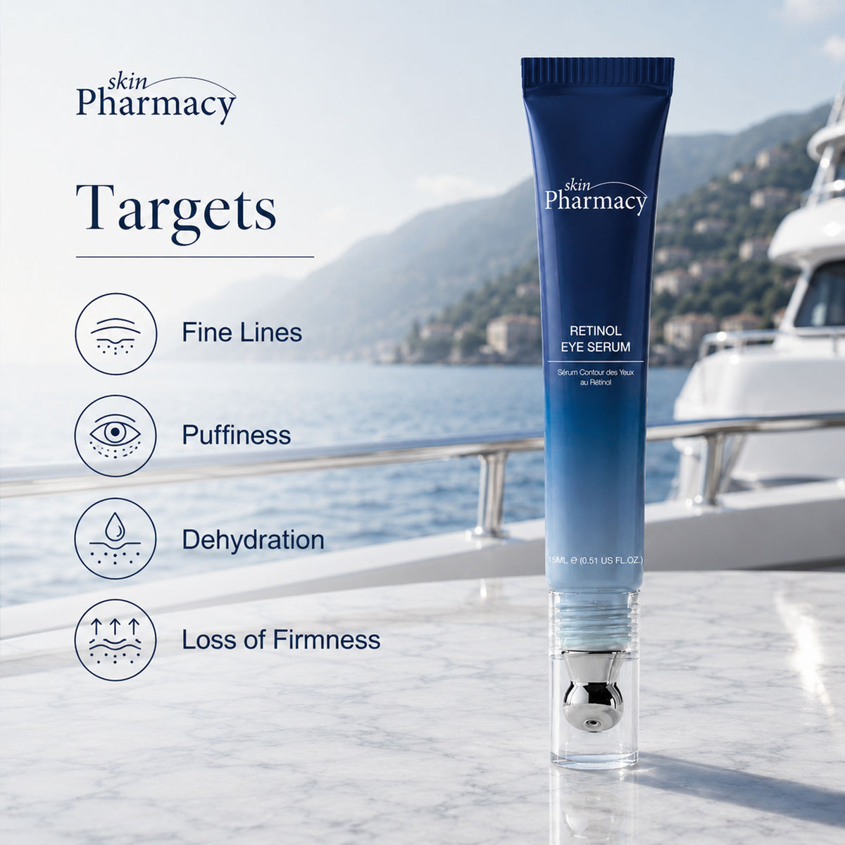 Sérum para el contorno de ojos con retinol 15ml