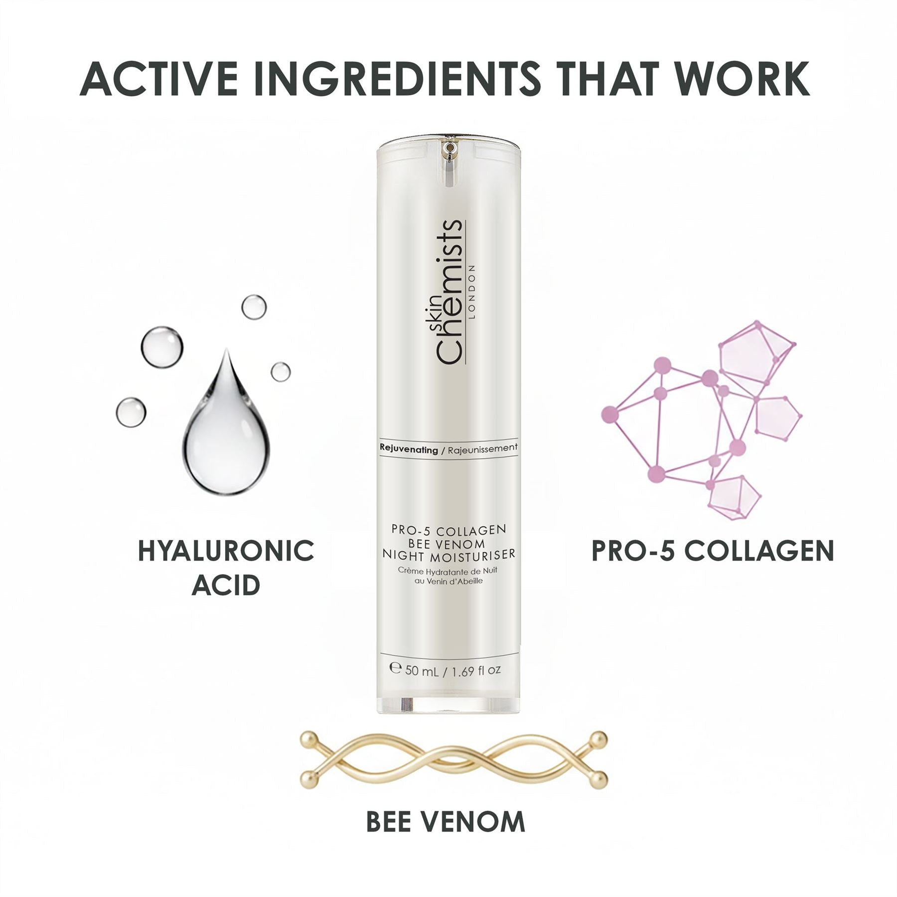 Anti-Aging Pro-5 Collagen Bienengift Nachtcreme 50ml