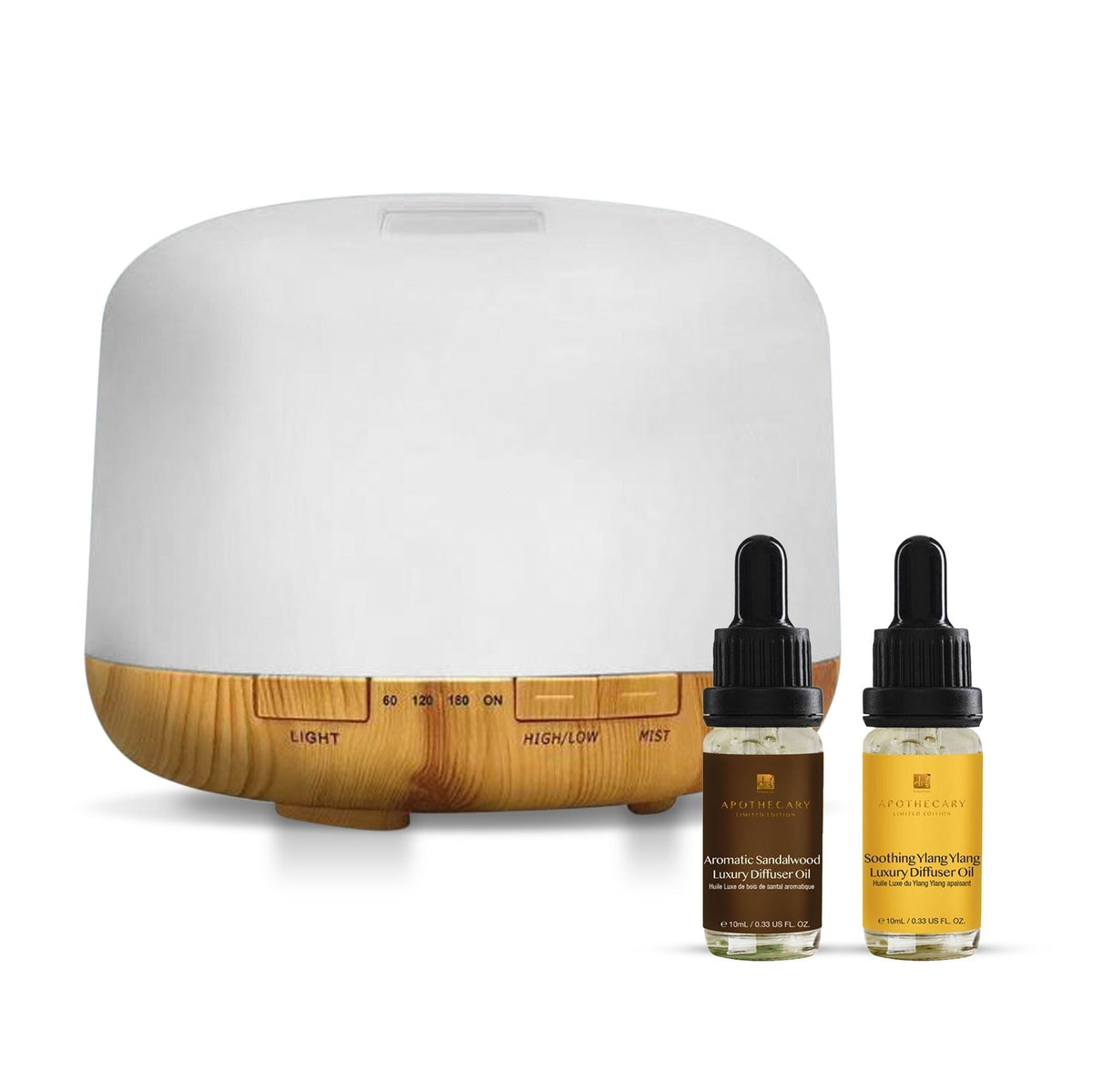 Premium 5 In 1 Aromatherapy Soothing Ylang Ylang + Aromatic Sandalwood Diffuser Kit - skinChemists
