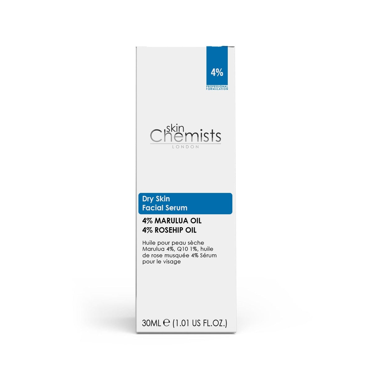 skinChemists Dry Skin Marulua Oil 4%, Q10 1%, Rosehip Oil 4% 30ml Facial Serum 30ml - skinChemists