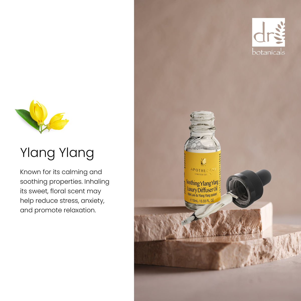 Dr Botanicals Premium 5 In 1 Aromatherapy Soothing Ylang Ylang Diffuser Kit - skinChemists