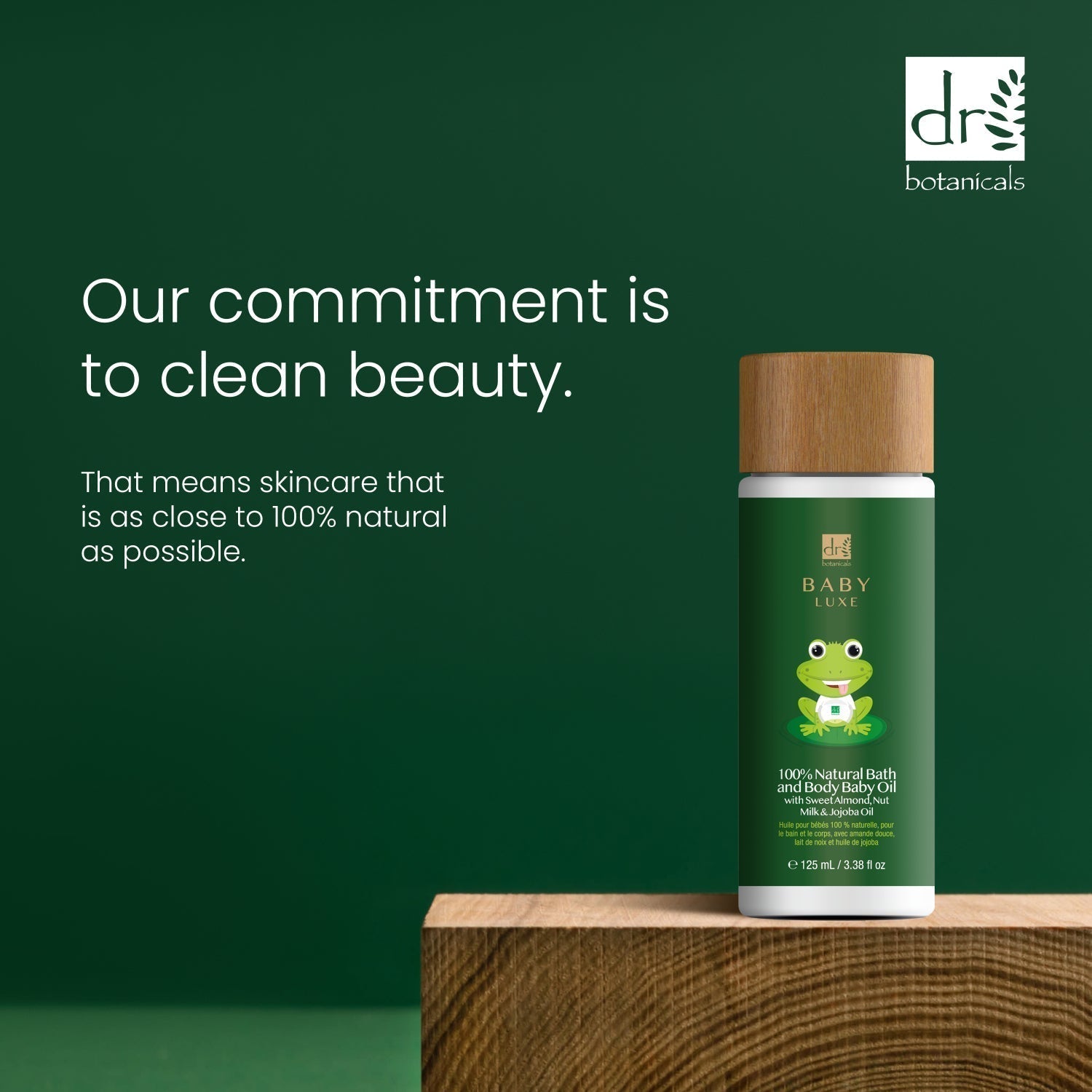 Huile corporelle relaxante pour bébé Baby Lux à l'huile de graines de jojoba 125 ml