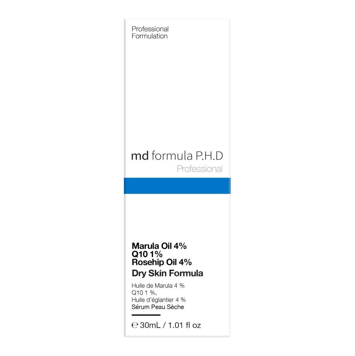 Dry Skin Serum Marula Oil 4%, Q10 1%, Rosehip Oil 4% 30ml