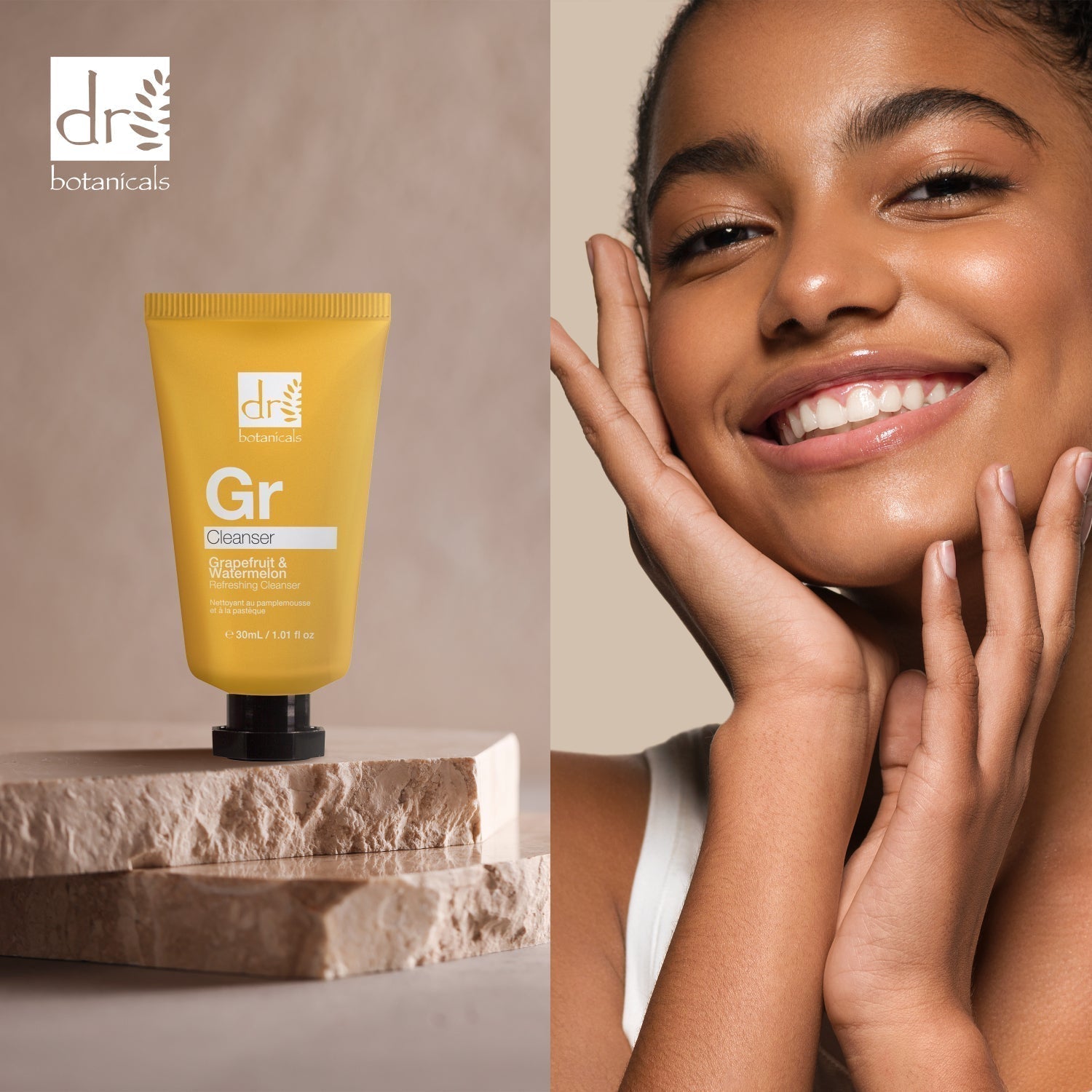 Erfrischendes Gesichtswasser mit Grapefruit- und Wassermelonenduft, 30 ml