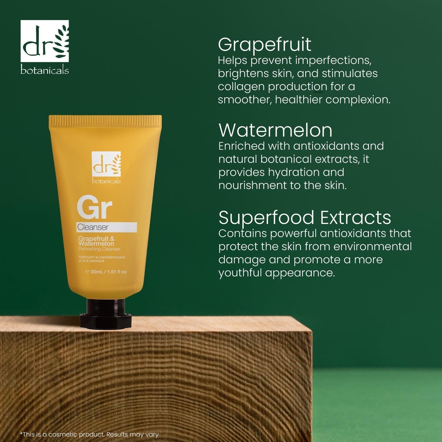 Erfrischendes Gesichtswasser mit Grapefruit- und Wassermelonenduft, 30 ml