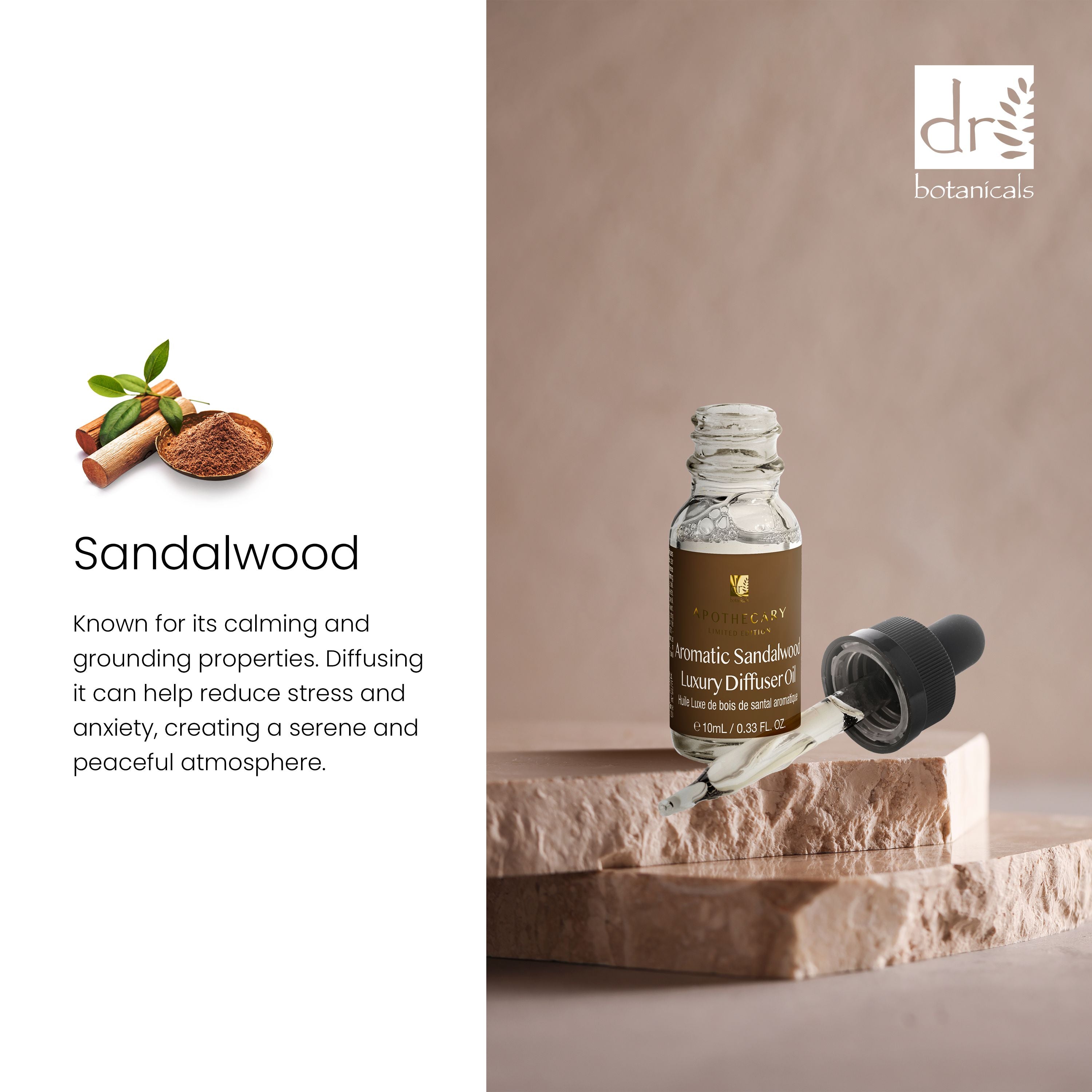 Huile pour diffuseur de luxe au bois de santal aromatique, 10 ml, lot de 2 à prix avantageux