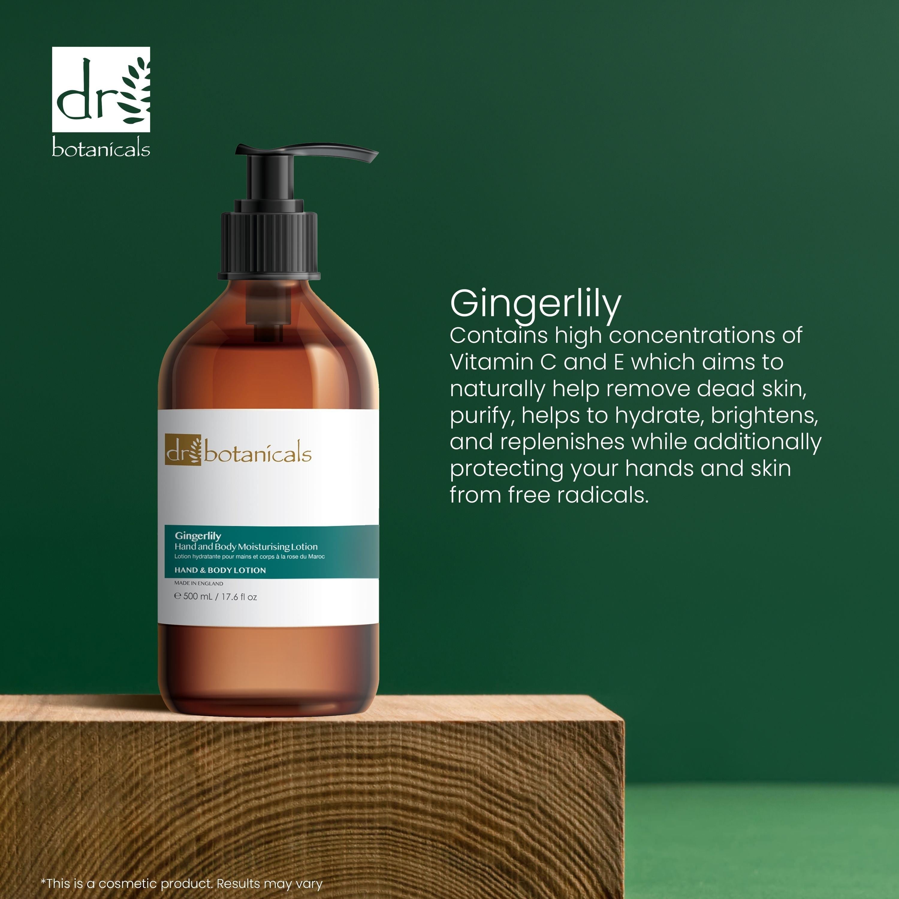 Gingerlily Hand & Body Moisturising Lotion 500ml Twin Value Savings Pack