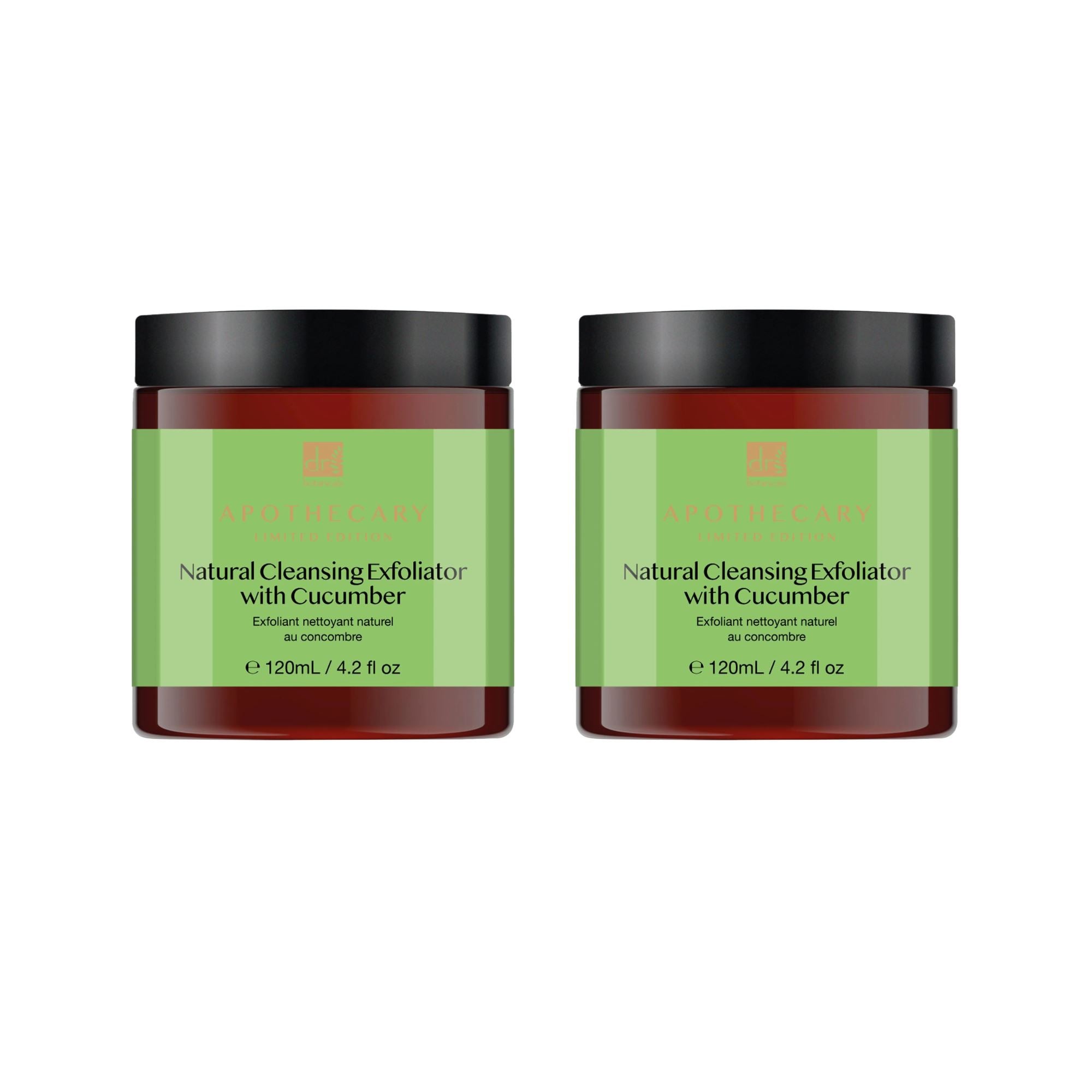 Natürliches Reinigungspeeling mit Gurke, 120 ml Doppelpackung zum Vorteilspreis
