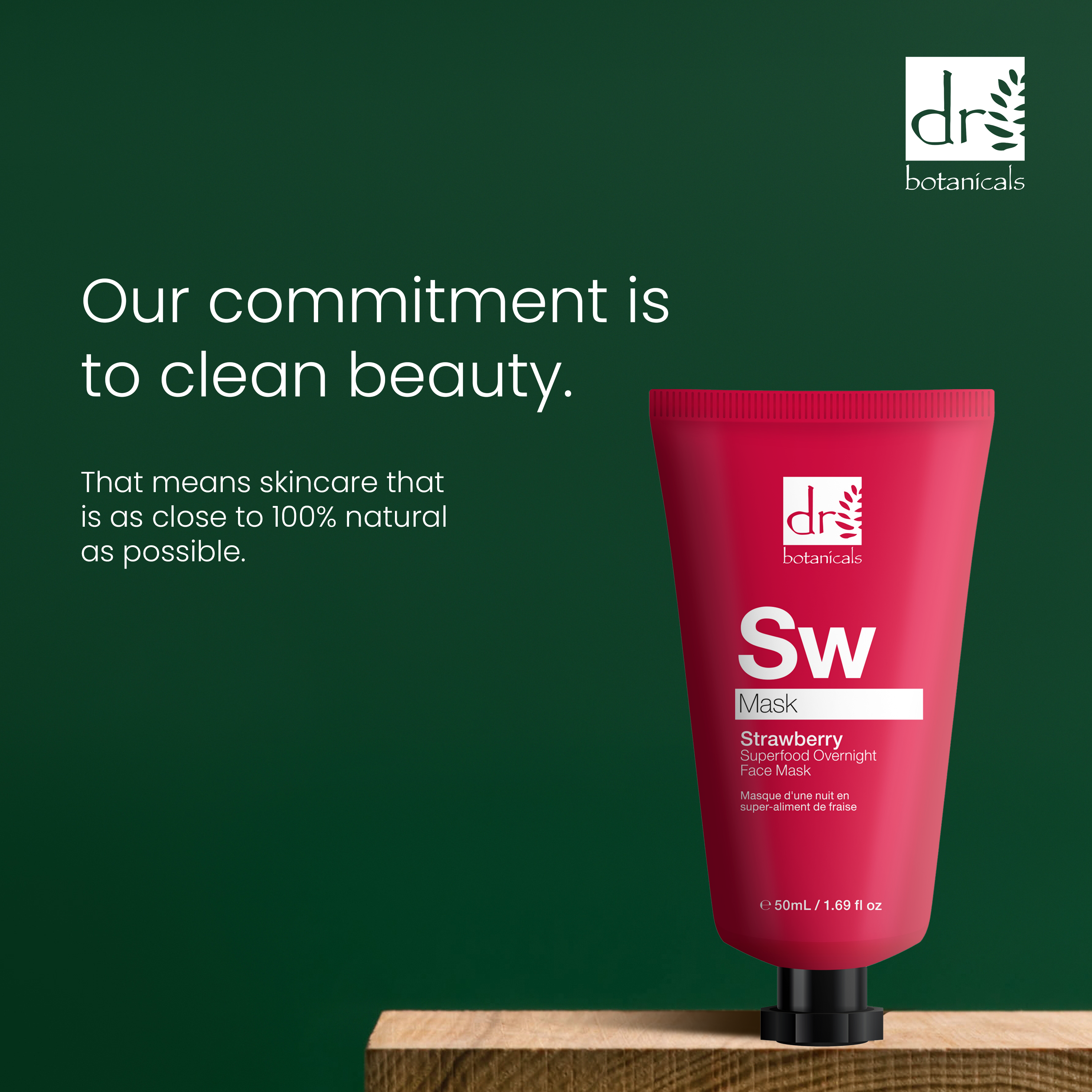 Erdbeer-Gesichtsmaske für die Nacht, 50 ml