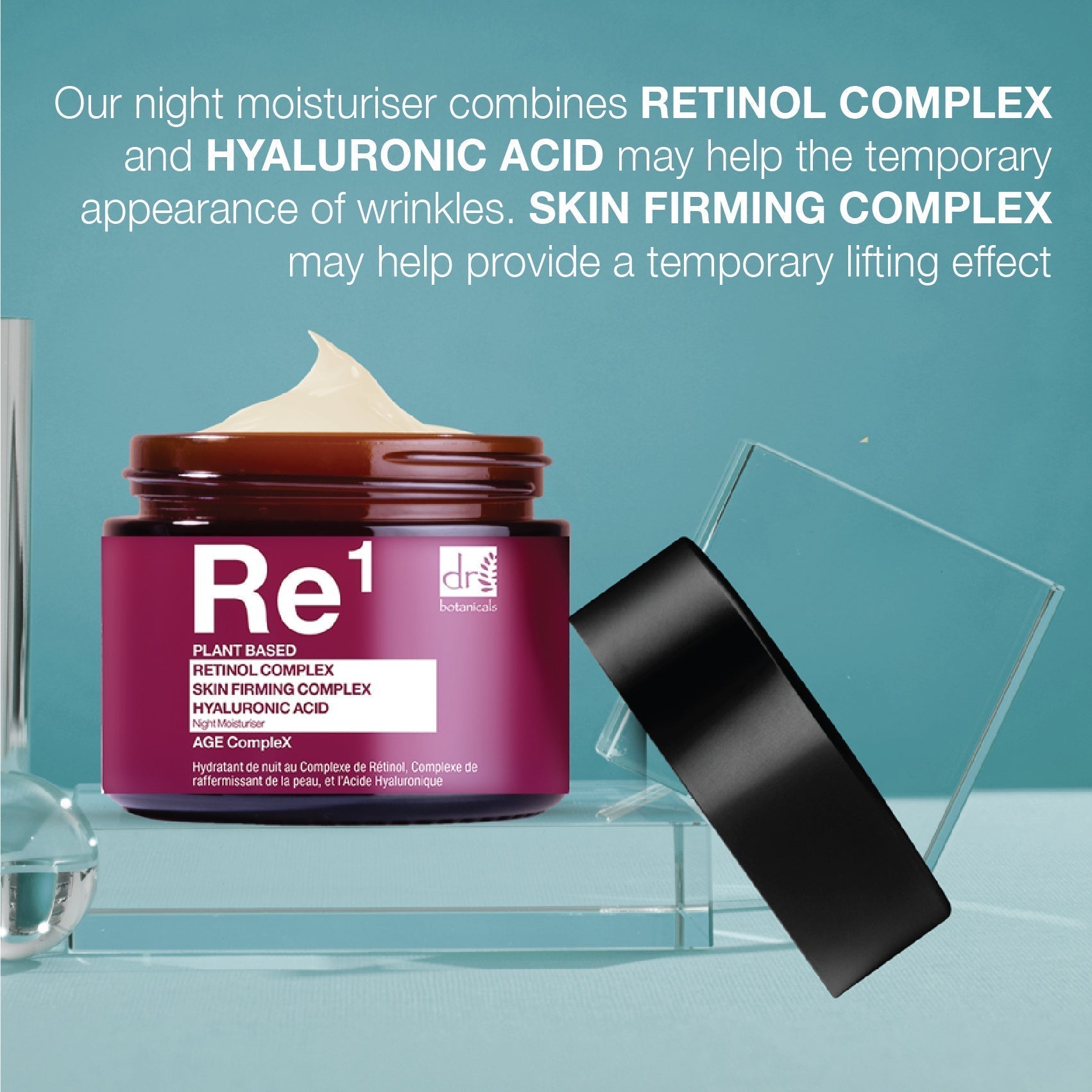 Nachtcreme mit Retinol-Komplex (1 %), Hautstraffungskomplex (1 %) und Hyaluronsäure (1 %), 60 ml