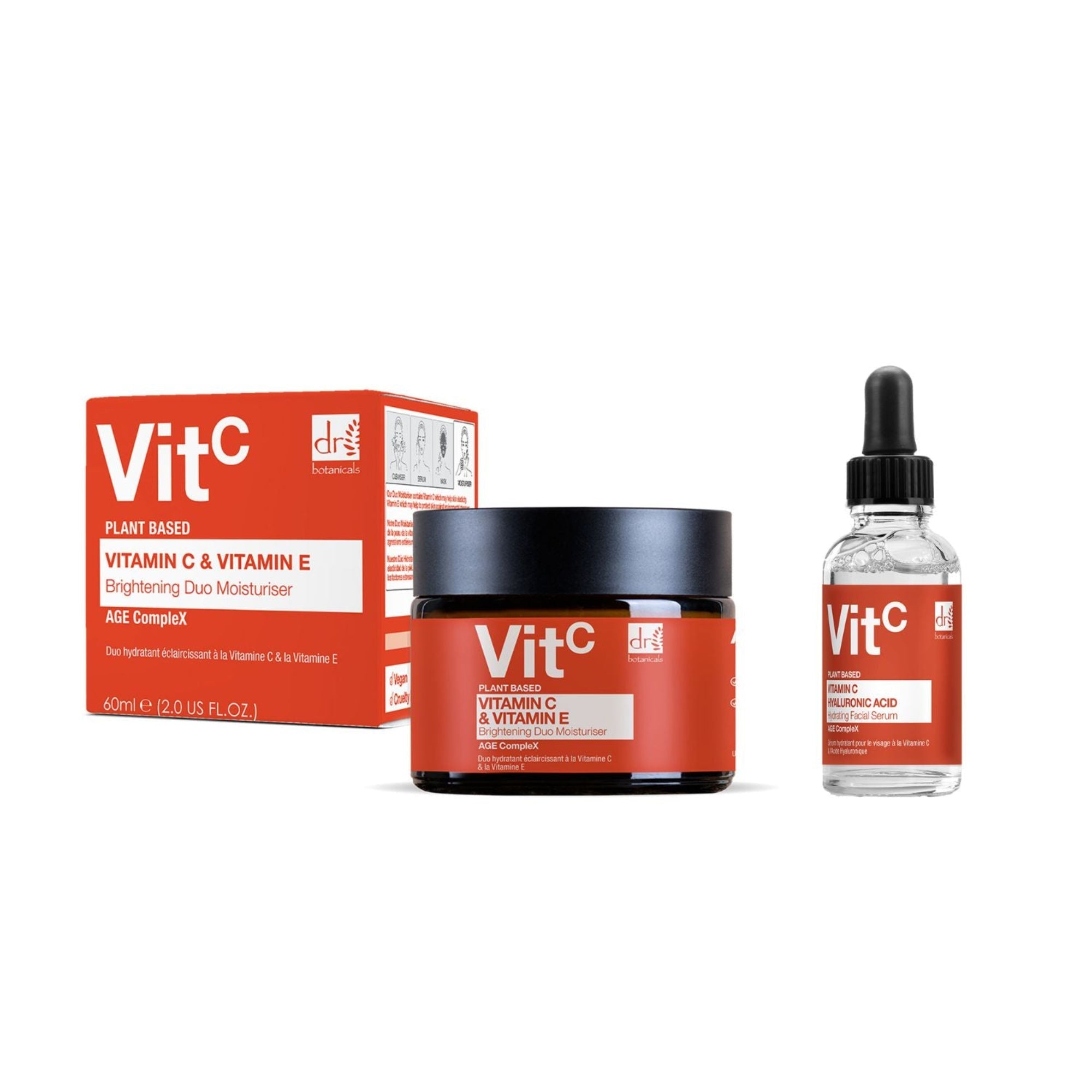Anti-Aging Vitamin C Duo-Set: Feuchtigkeitscreme & Gesichtsserum