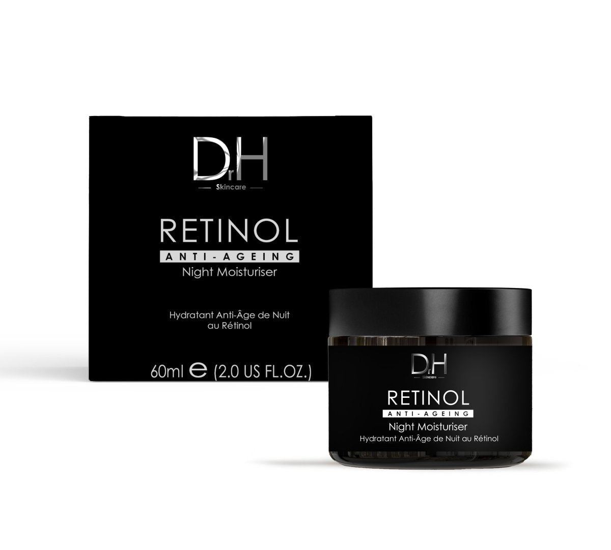 Crème de nuit anti-âge au rétinol 60 ml + Sérum visage anti-âge au rétinol 30 ml