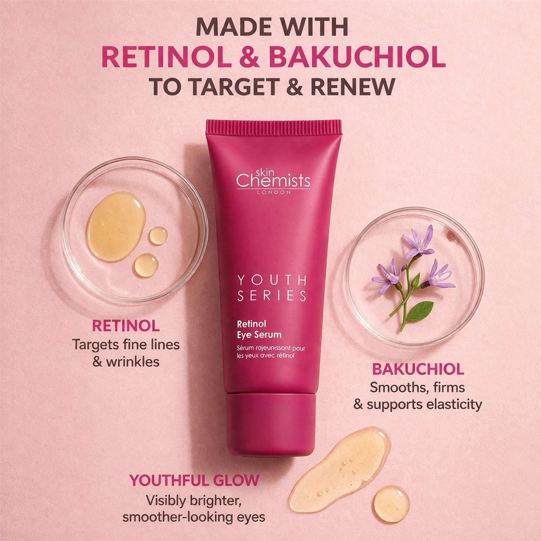 Youth Series Retinol & Bakuchiol Eye Serum 15ml