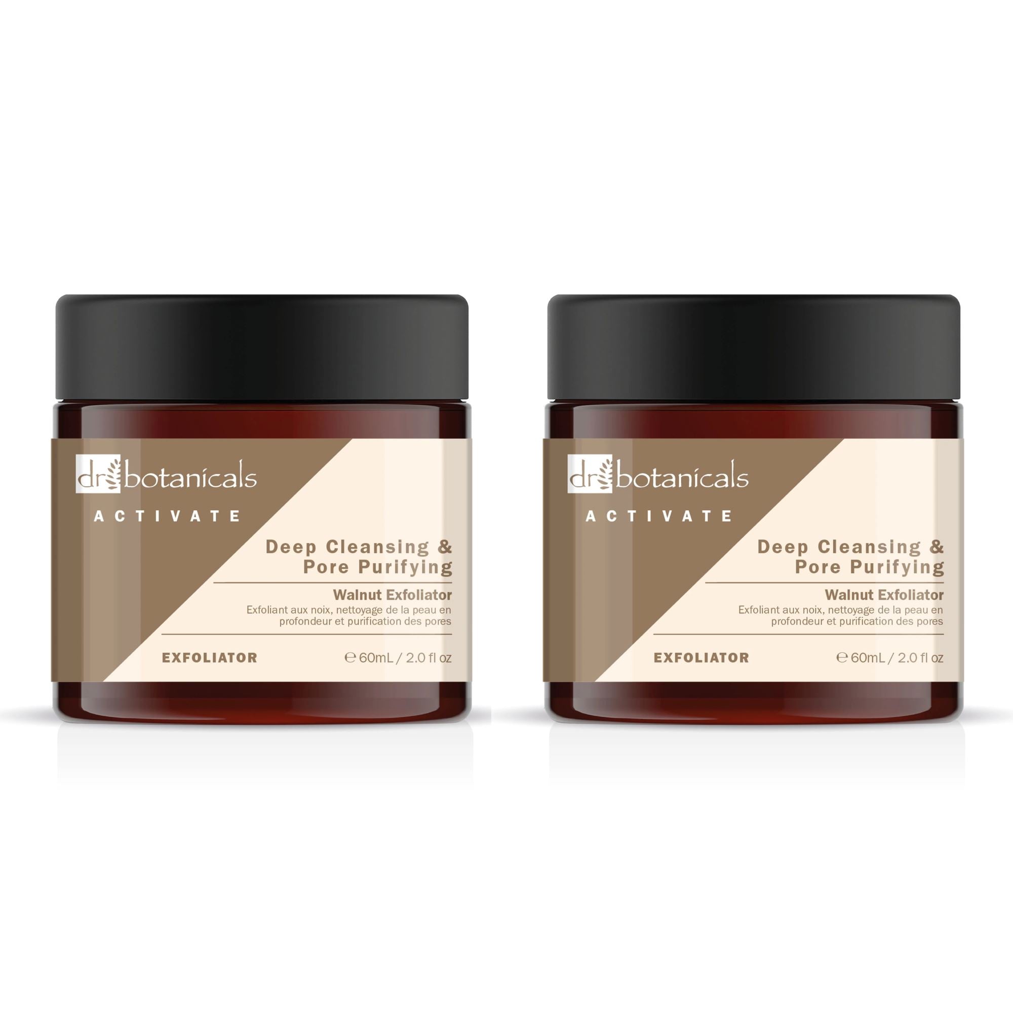 Aktivieren Sie das Tiefenreinigende und Porenverfeinernde Walnuss-Peeling 60 ml Doppelpack