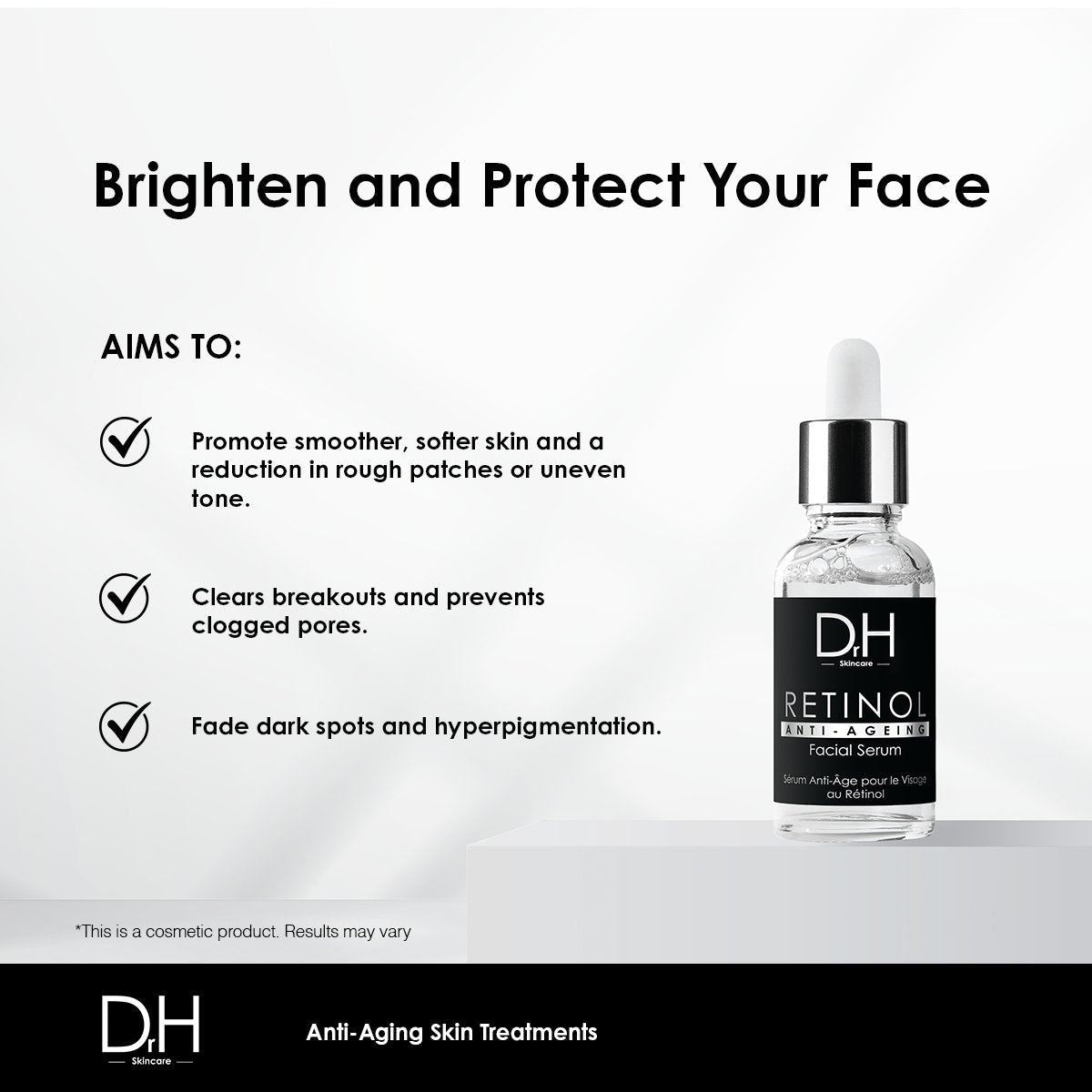 Sérum visage anti-âge au rétinol 30 ml